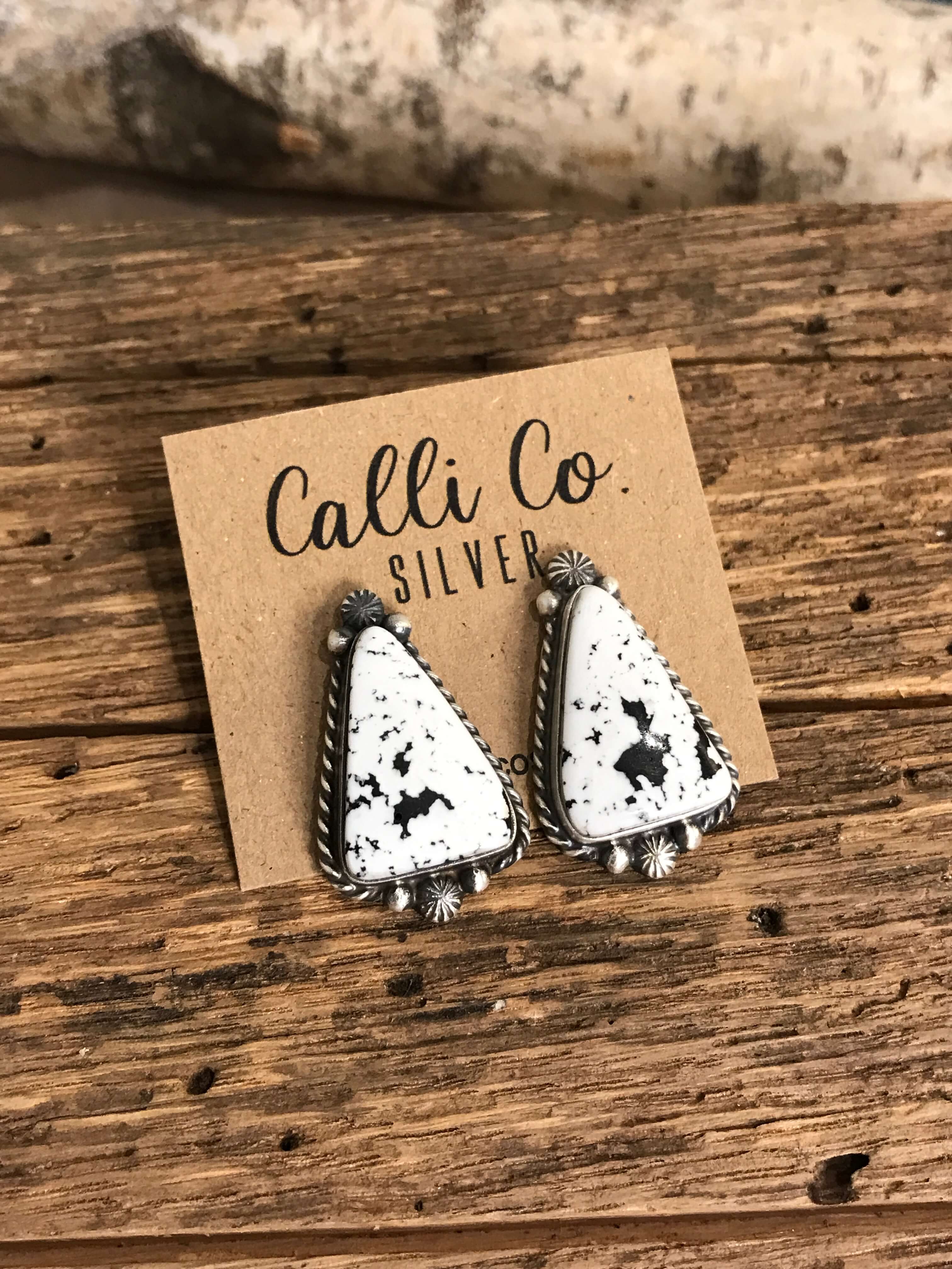 The Favorite Studs, 16-Earrings-Calli Co., Turquoise and Silver Jewelry, Native American Handmade, Zuni Tribe, Navajo Tribe, Brock Texas