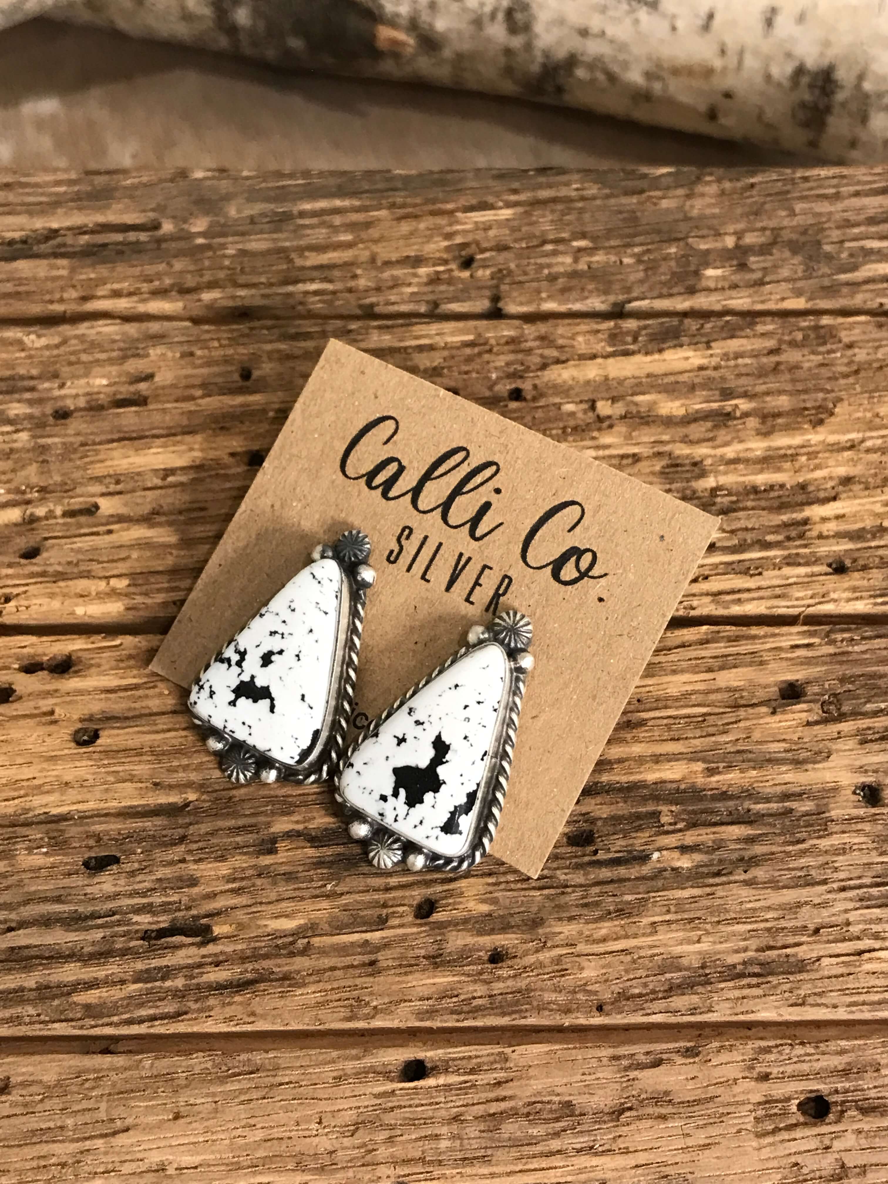 The Favorite Studs, 16-Earrings-Calli Co., Turquoise and Silver Jewelry, Native American Handmade, Zuni Tribe, Navajo Tribe, Brock Texas