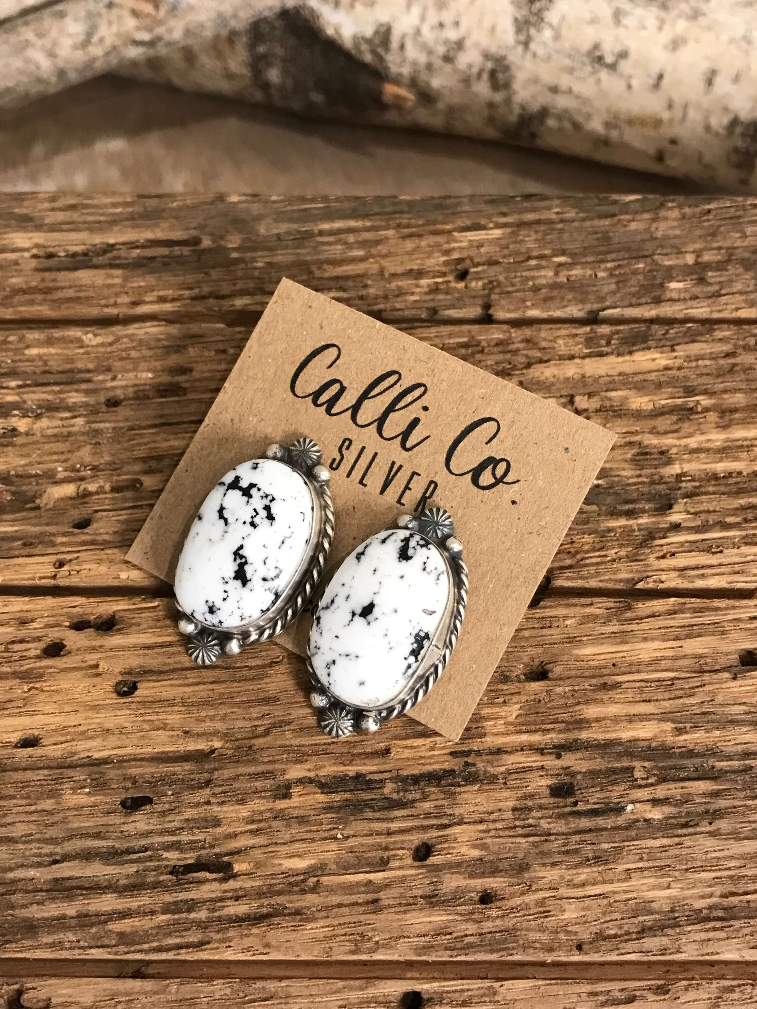 The Favorite Studs, 18-Earrings-Calli Co., Turquoise and Silver Jewelry, Native American Handmade, Zuni Tribe, Navajo Tribe, Brock Texas
