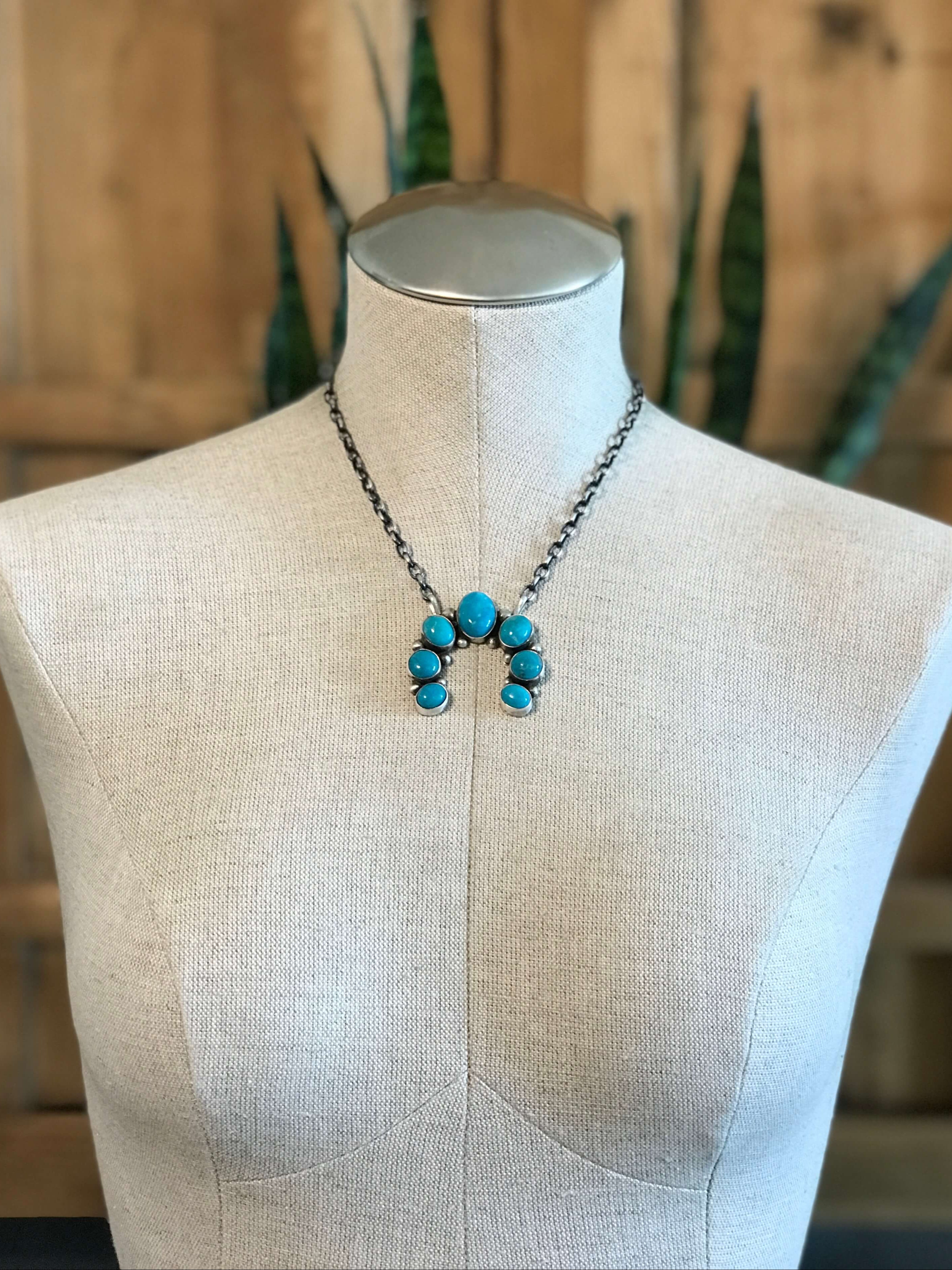 The Naja Necklace, 33-Necklaces-Calli Co., Turquoise and Silver Jewelry, Native American Handmade, Zuni Tribe, Navajo Tribe, Brock Texas