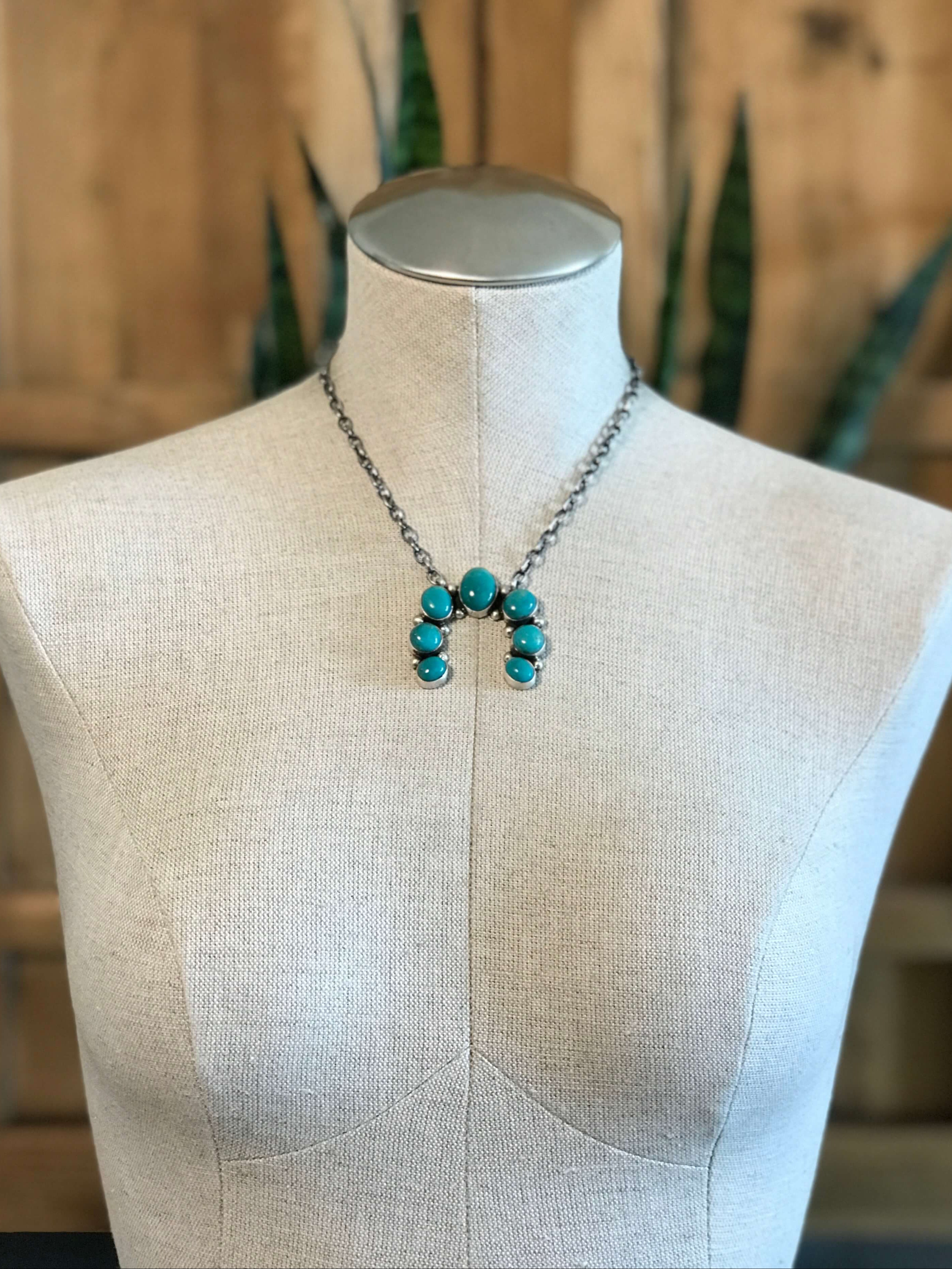 The Naja Necklace, 37-Necklaces-Calli Co., Turquoise and Silver Jewelry, Native American Handmade, Zuni Tribe, Navajo Tribe, Brock Texas