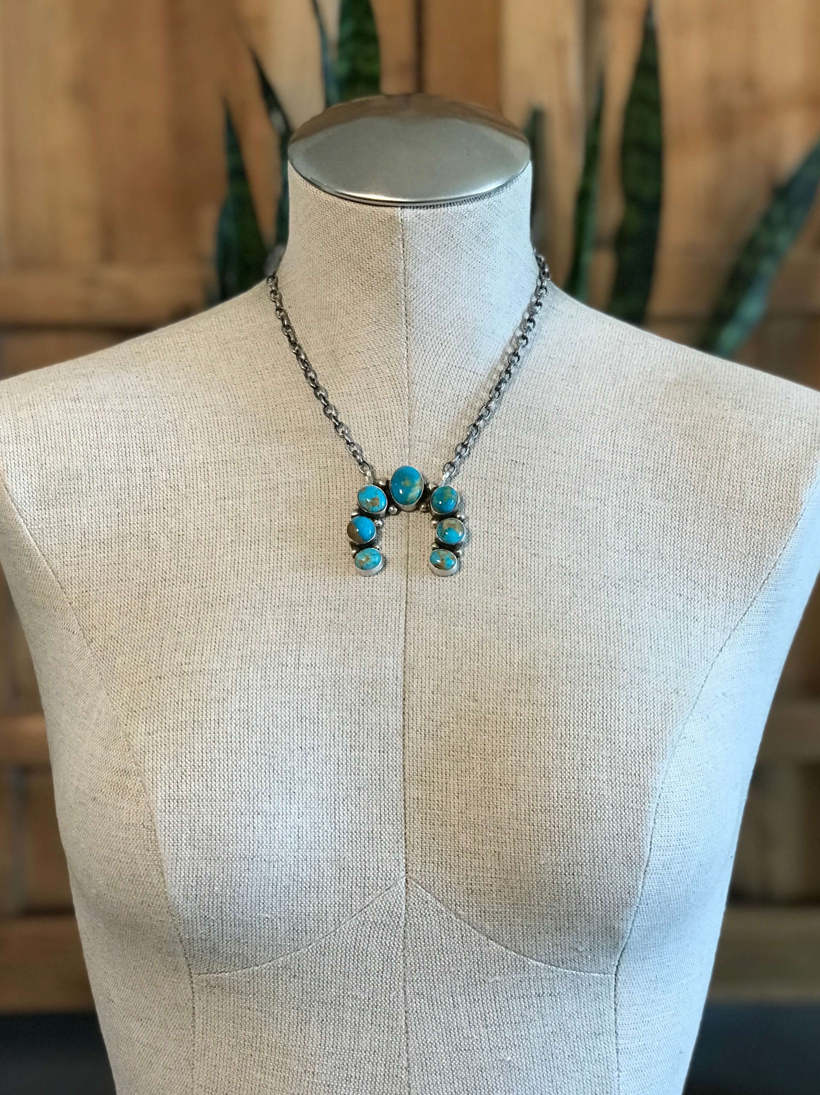 The Naja Necklace, 40-Necklaces-Calli Co., Turquoise and Silver Jewelry, Native American Handmade, Zuni Tribe, Navajo Tribe, Brock Texas