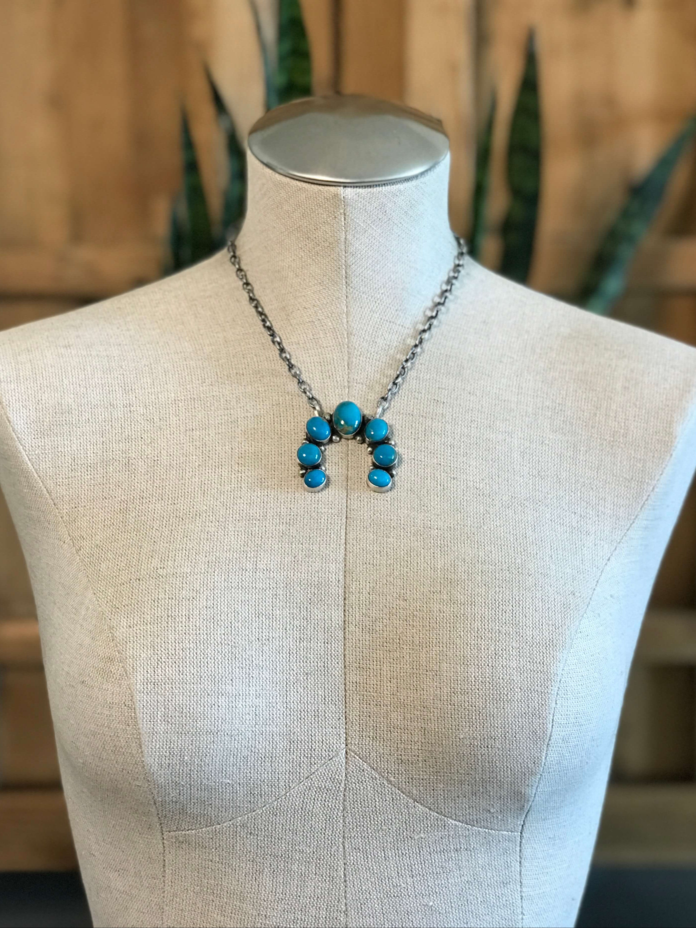 The Naja Necklace, 41-Necklaces-Calli Co., Turquoise and Silver Jewelry, Native American Handmade, Zuni Tribe, Navajo Tribe, Brock Texas