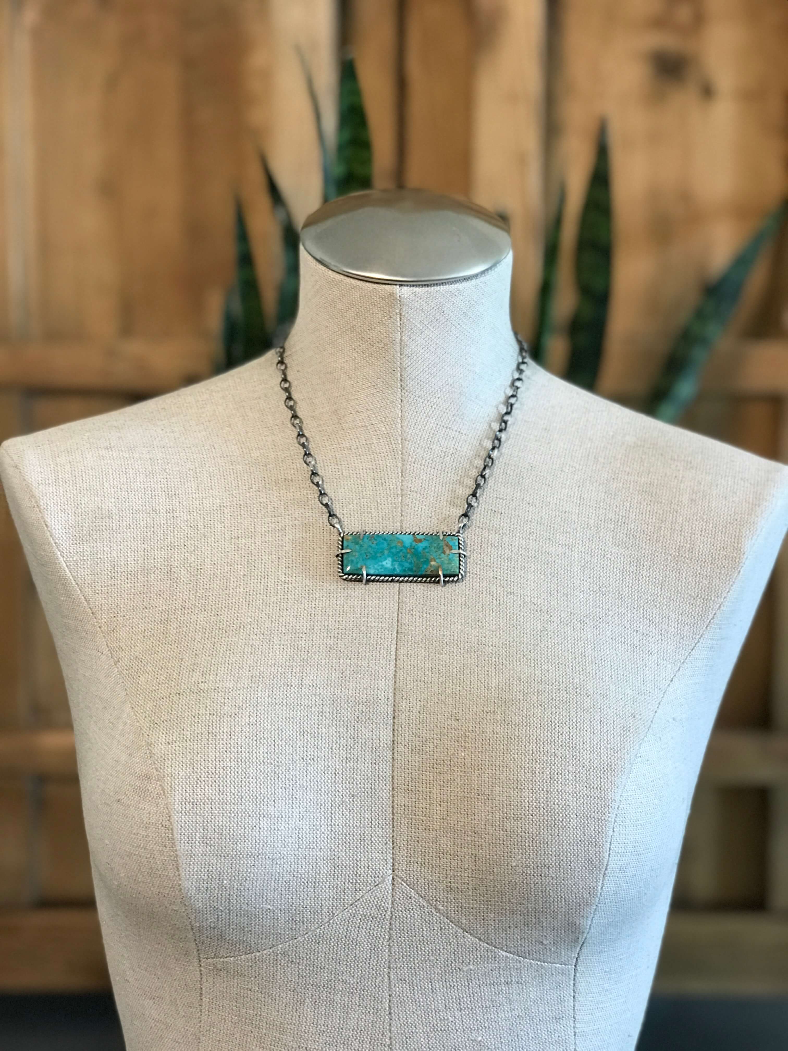 The Bromley Necklace, 9-Necklaces-Calli Co., Turquoise and Silver Jewelry, Native American Handmade, Zuni Tribe, Navajo Tribe, Brock Texas
