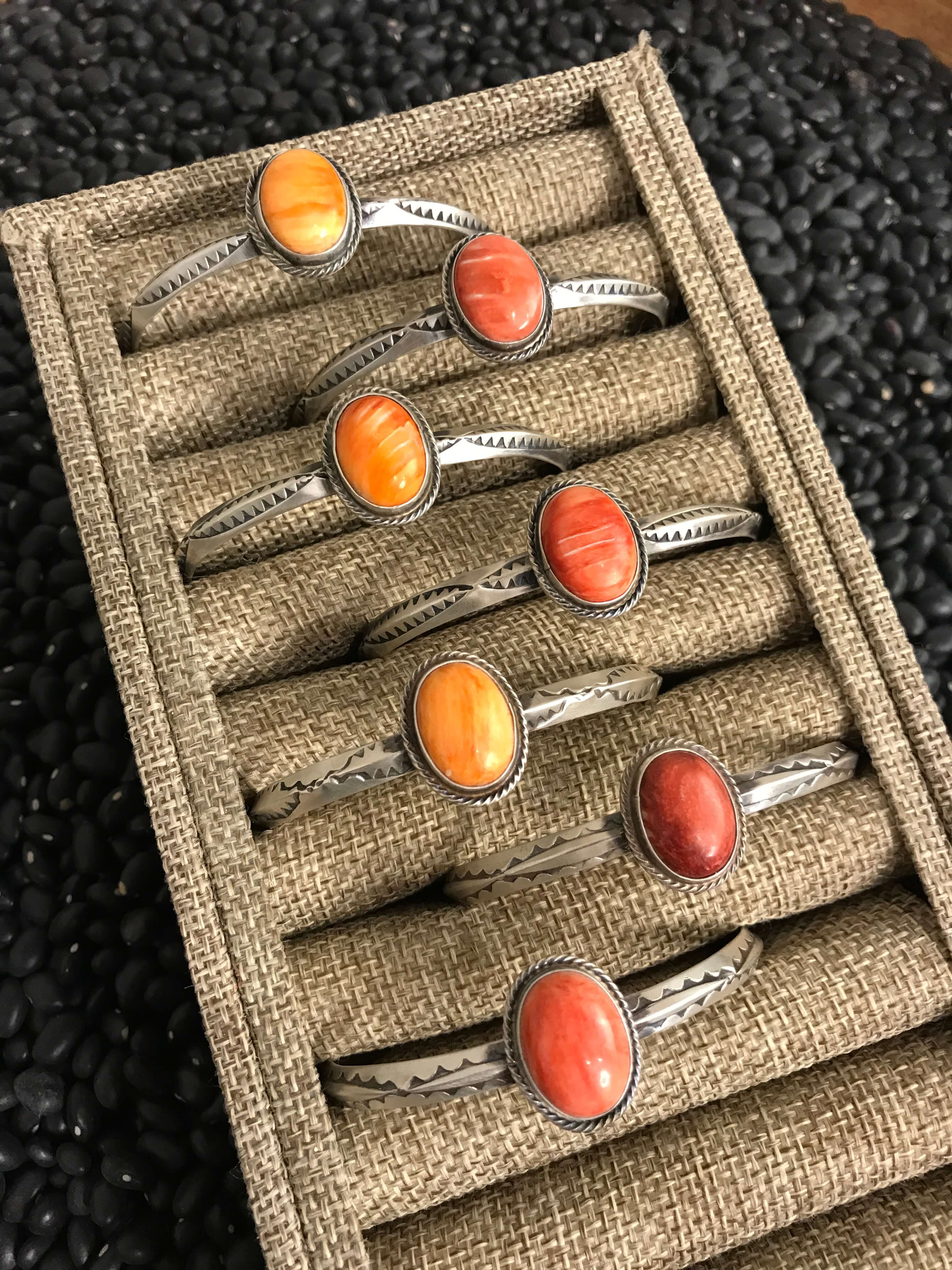 The Pennichaw Spiny Cuffs-Bracelets & Cuffs-Calli Co., Turquoise and Silver Jewelry, Native American Handmade, Zuni Tribe, Navajo Tribe, Brock Texas