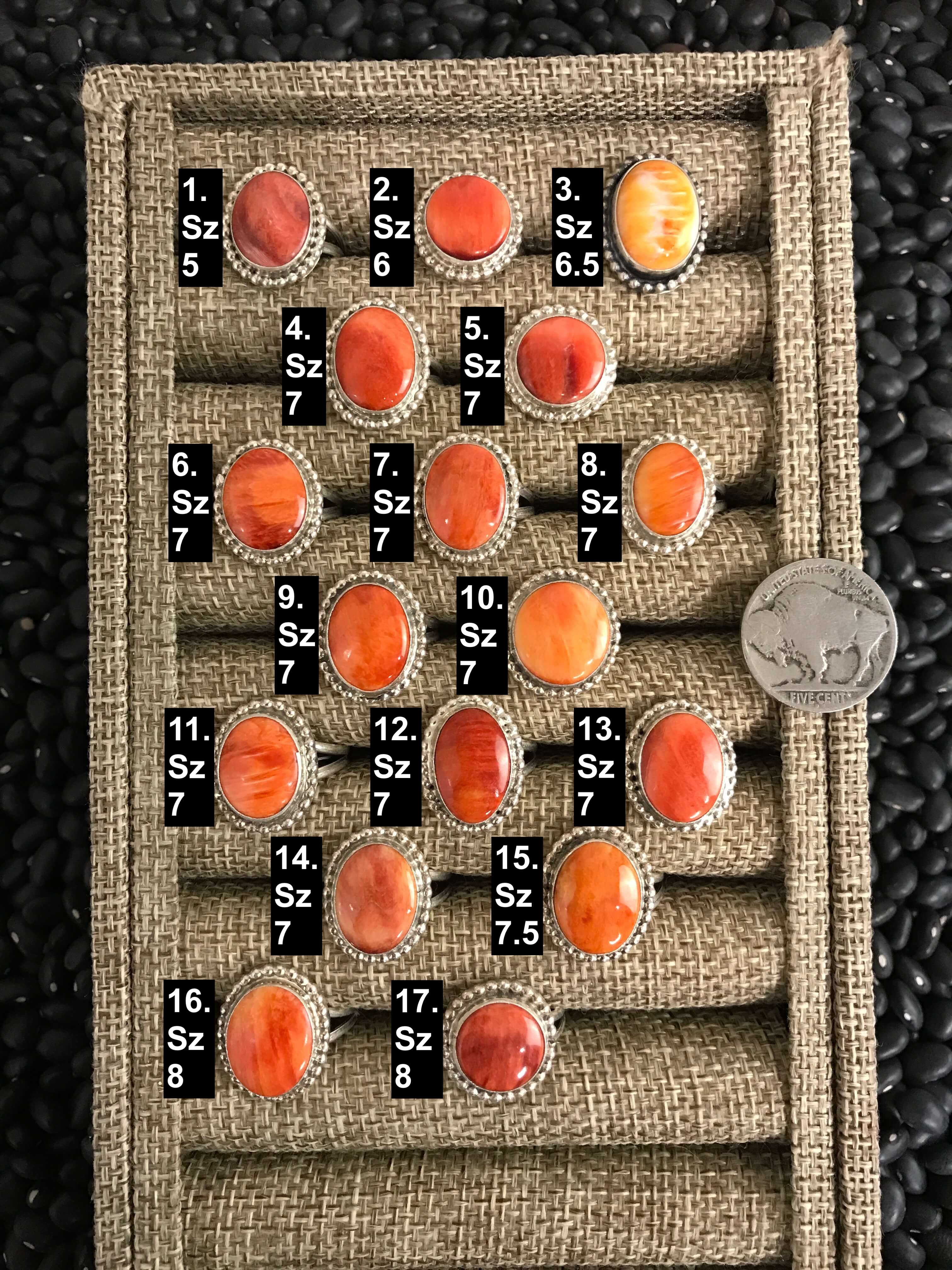 The Jacie Rings-Rings-Calli Co., Turquoise and Silver Jewelry, Native American Handmade, Zuni Tribe, Navajo Tribe, Brock Texas