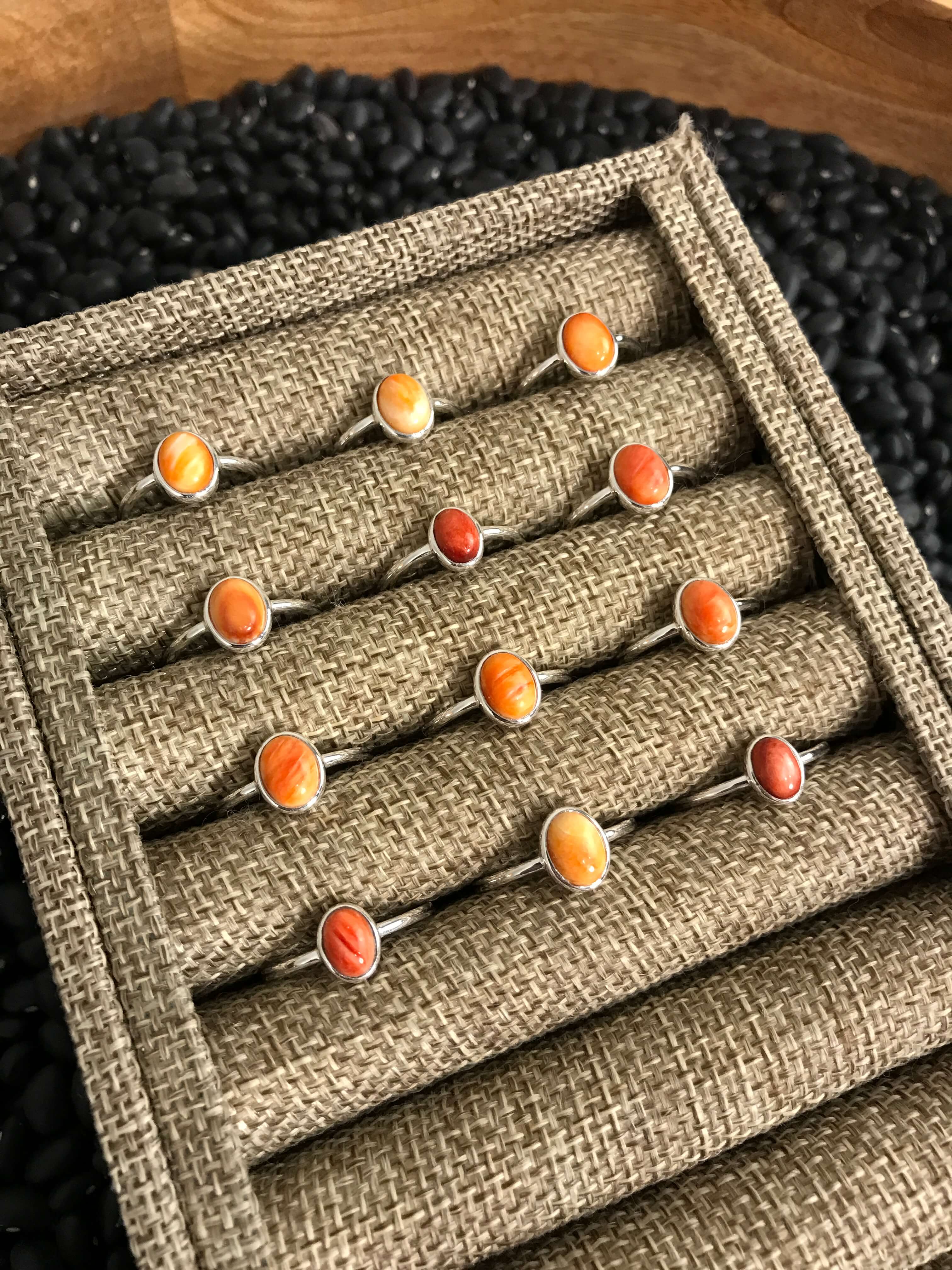 The Loni Rings-Rings-Calli Co., Turquoise and Silver Jewelry, Native American Handmade, Zuni Tribe, Navajo Tribe, Brock Texas