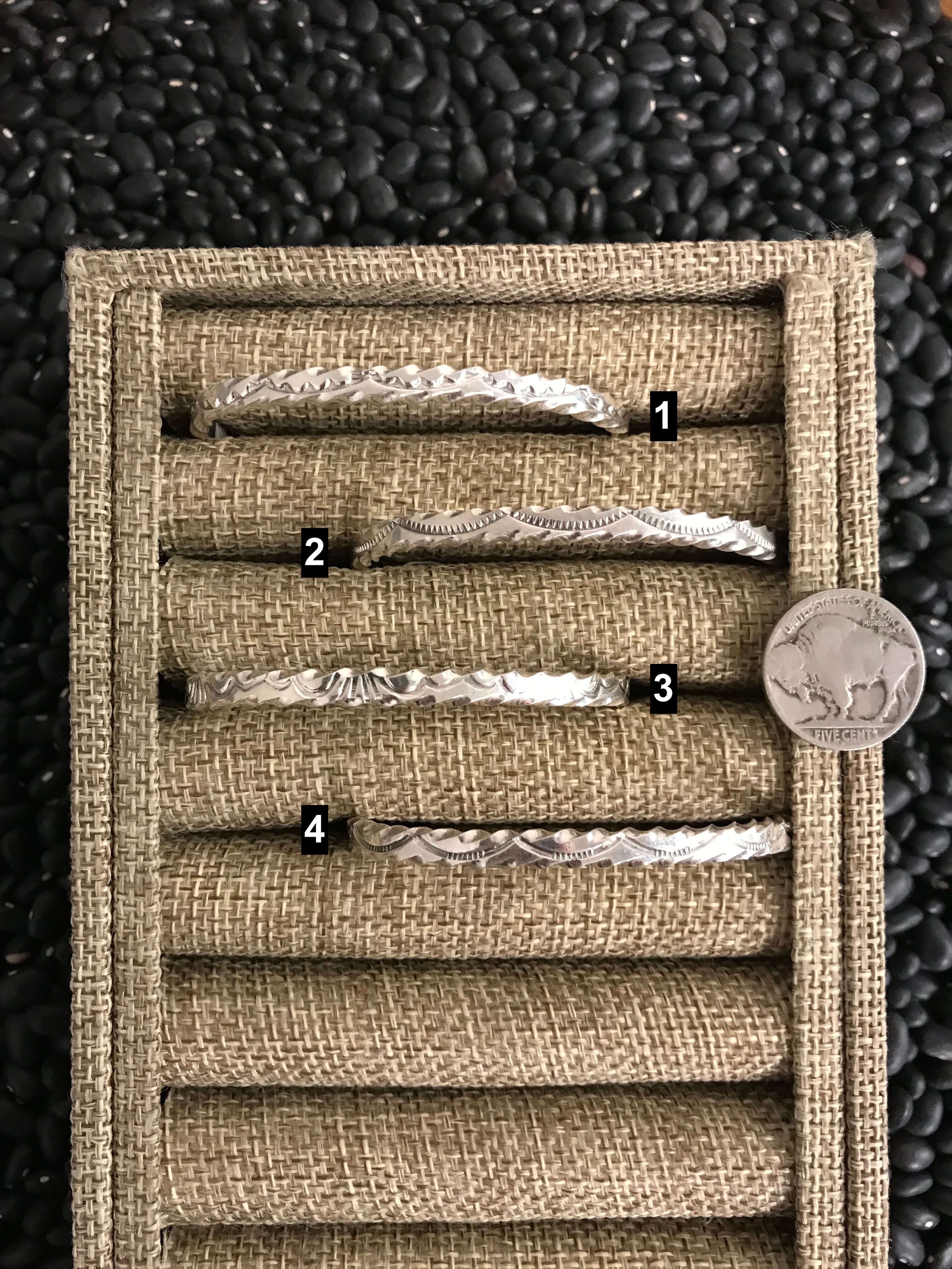 The Quezon Cuffs-Bracelets & Cuffs-Calli Co., Turquoise and Silver Jewelry, Native American Handmade, Zuni Tribe, Navajo Tribe, Brock Texas