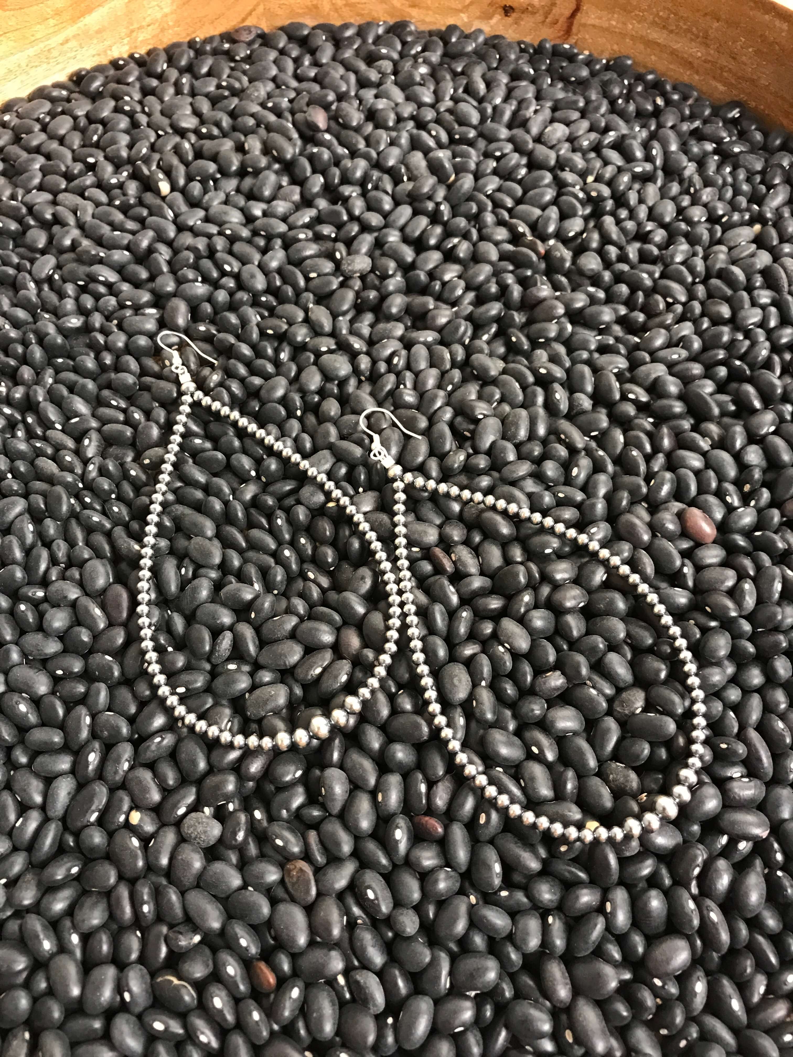 The McDade Teardrop Hoops-Earrings-Calli Co., Turquoise and Silver Jewelry, Native American Handmade, Zuni Tribe, Navajo Tribe, Brock Texas