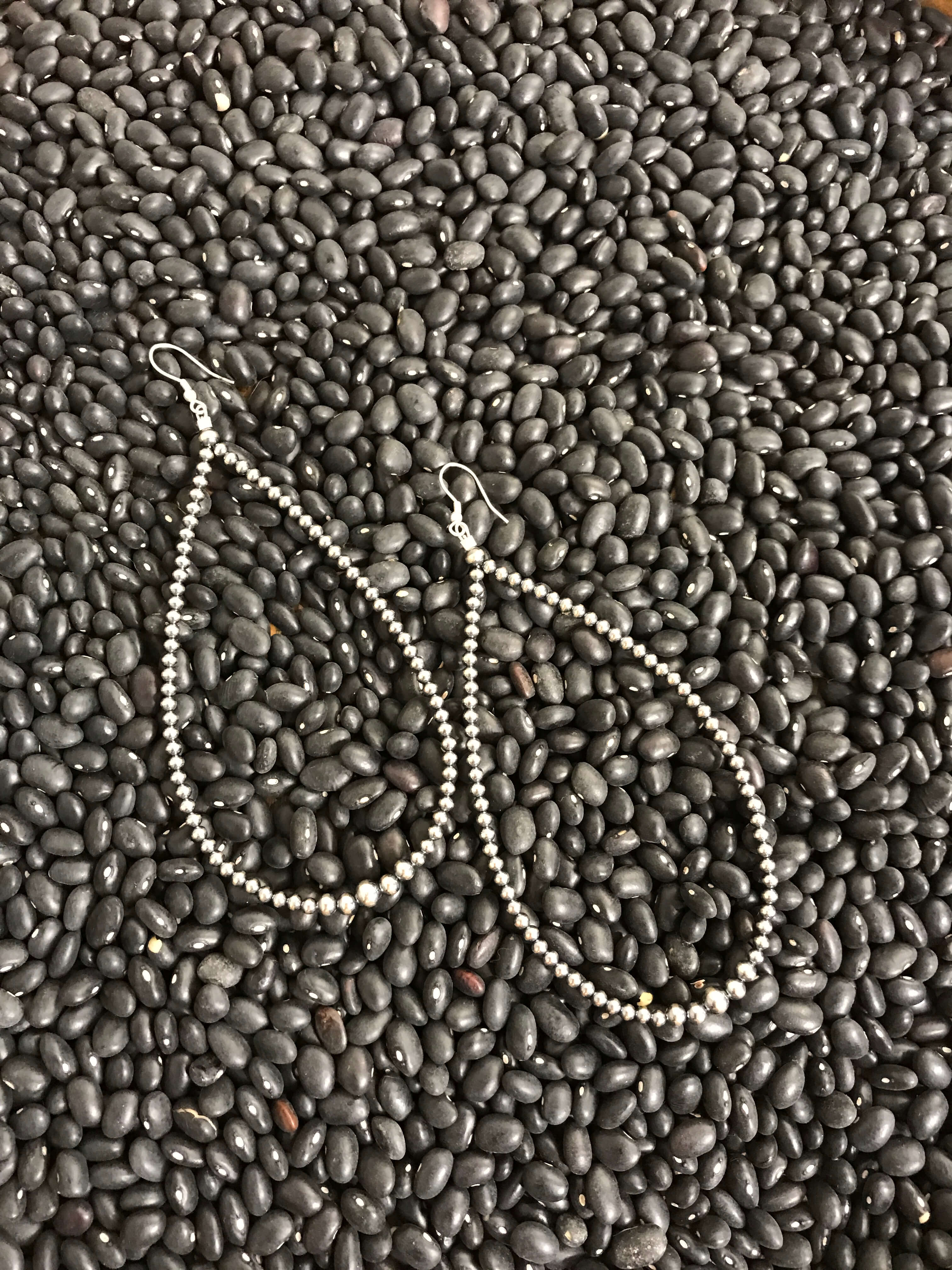 The McDade Teardrop Hoops-Earrings-Calli Co., Turquoise and Silver Jewelry, Native American Handmade, Zuni Tribe, Navajo Tribe, Brock Texas