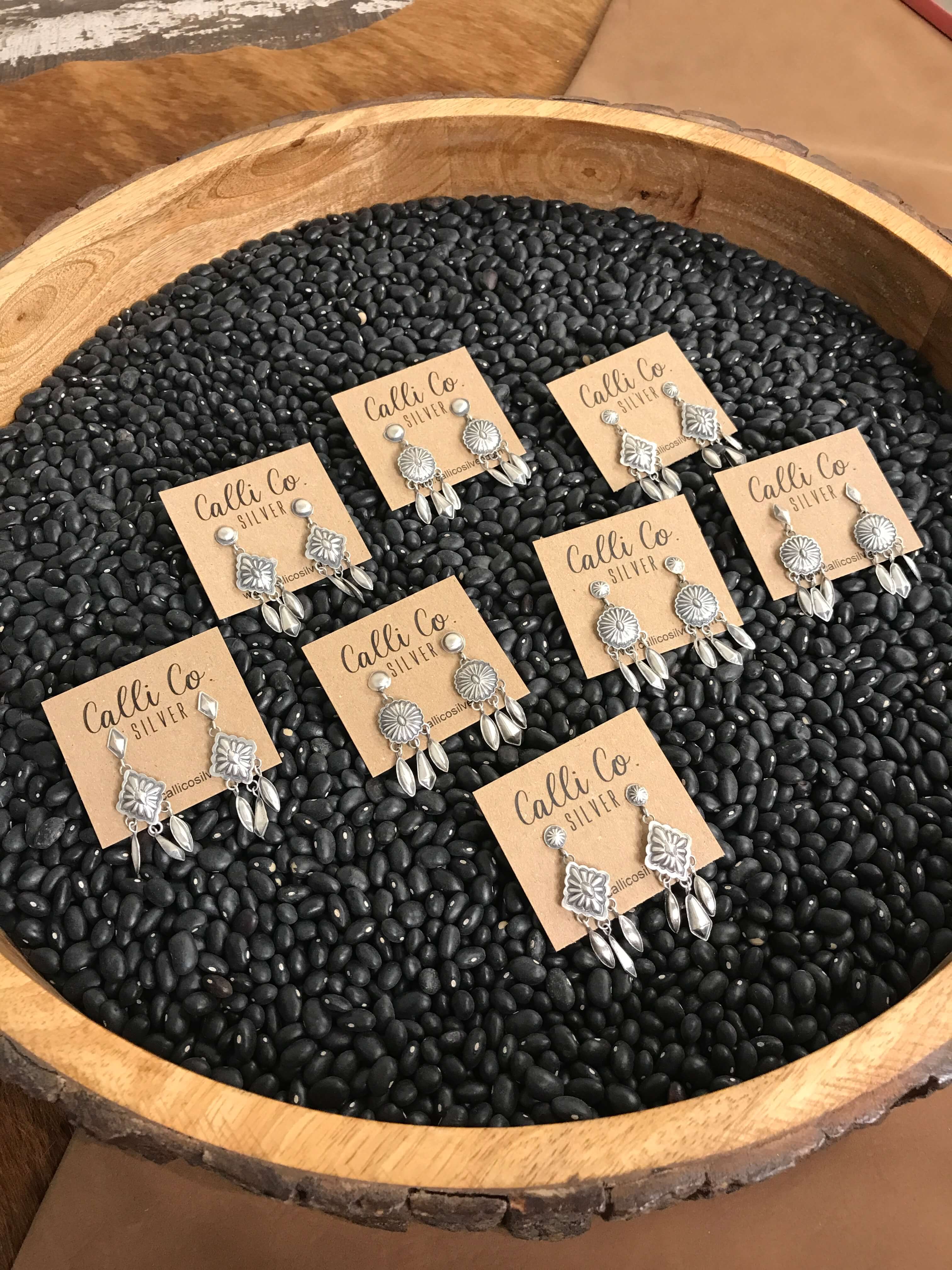 The Dreamcatcher Earrings-Earrings-Calli Co., Turquoise and Silver Jewelry, Native American Handmade, Zuni Tribe, Navajo Tribe, Brock Texas