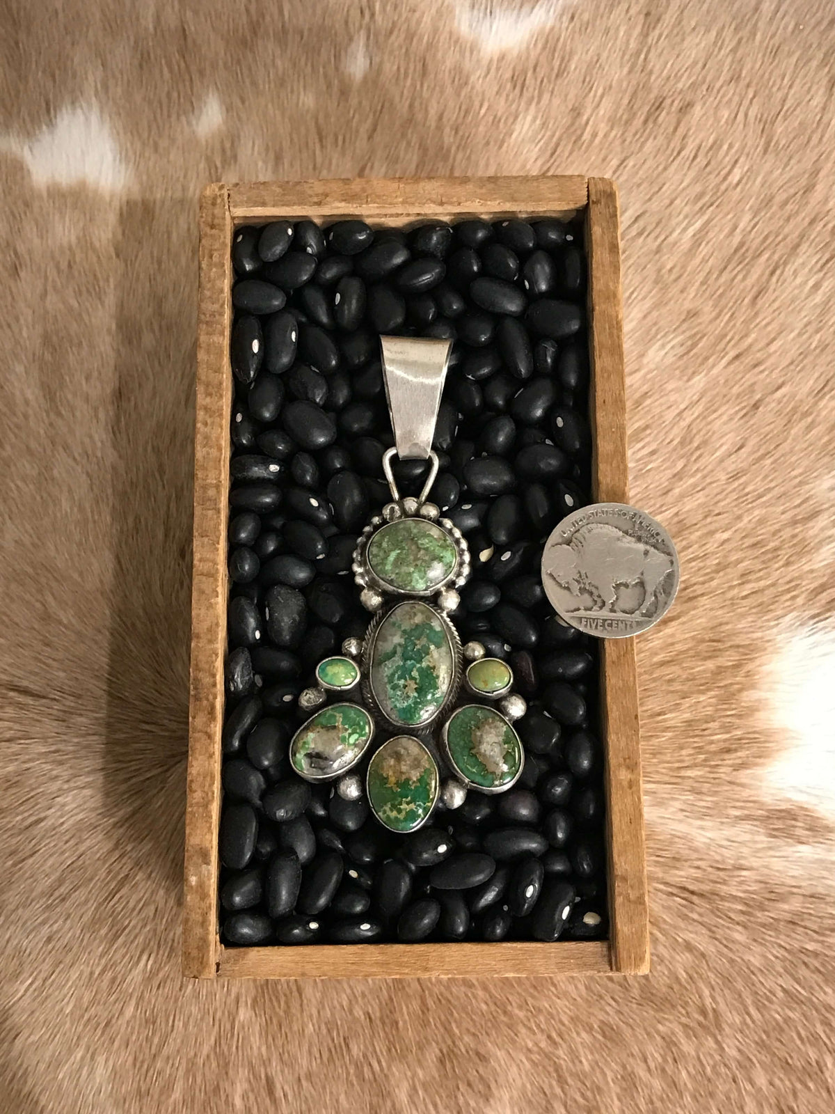 The Tomoka Pendant, 1 xx-Pendants-Calli Co., Turquoise and Silver Jewelry, Native American Handmade, Zuni Tribe, Navajo Tribe, Brock Texas