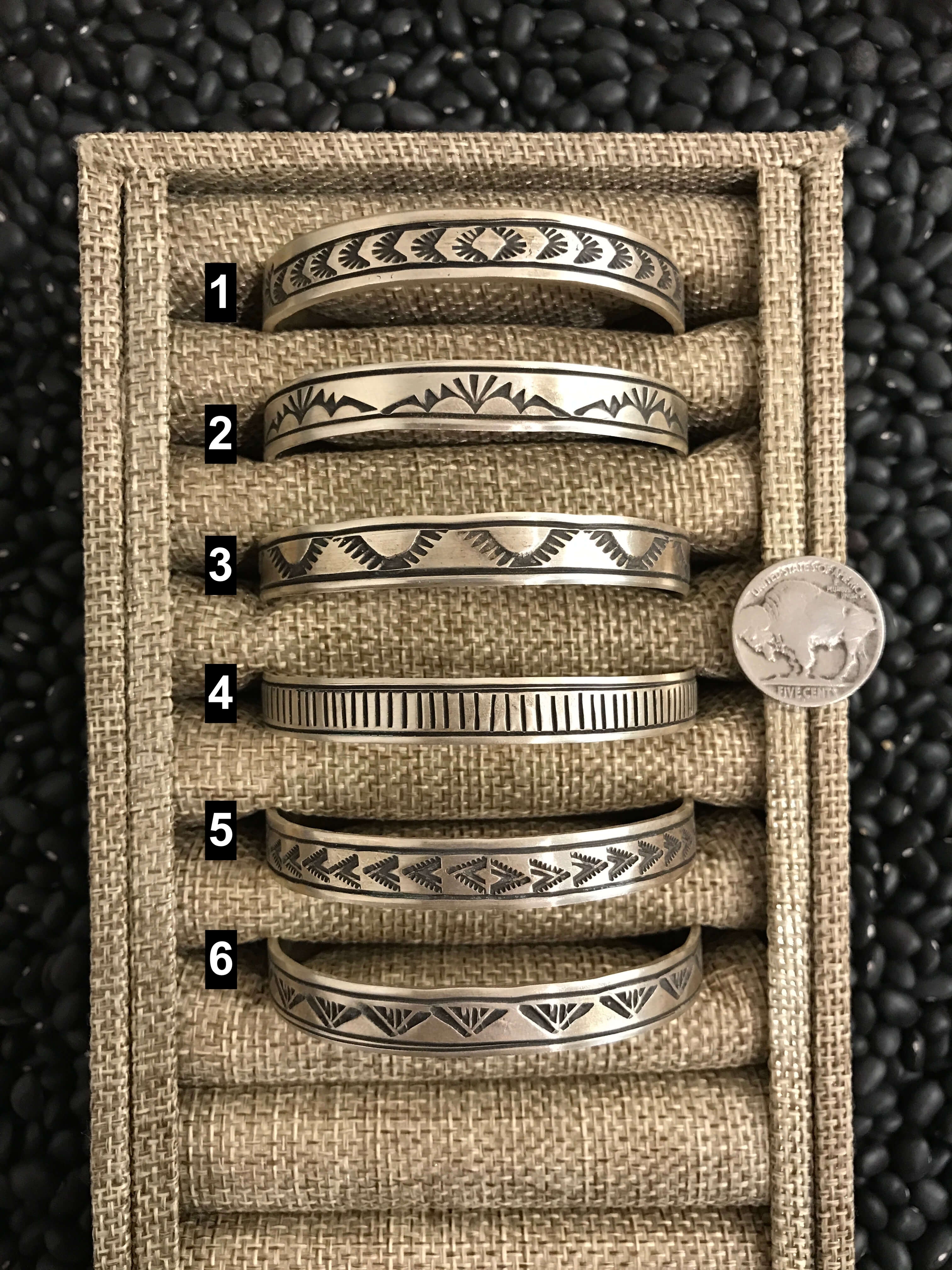 The Miley Cuffs-Bracelets & Cuffs-Calli Co., Turquoise and Silver Jewelry, Native American Handmade, Zuni Tribe, Navajo Tribe, Brock Texas