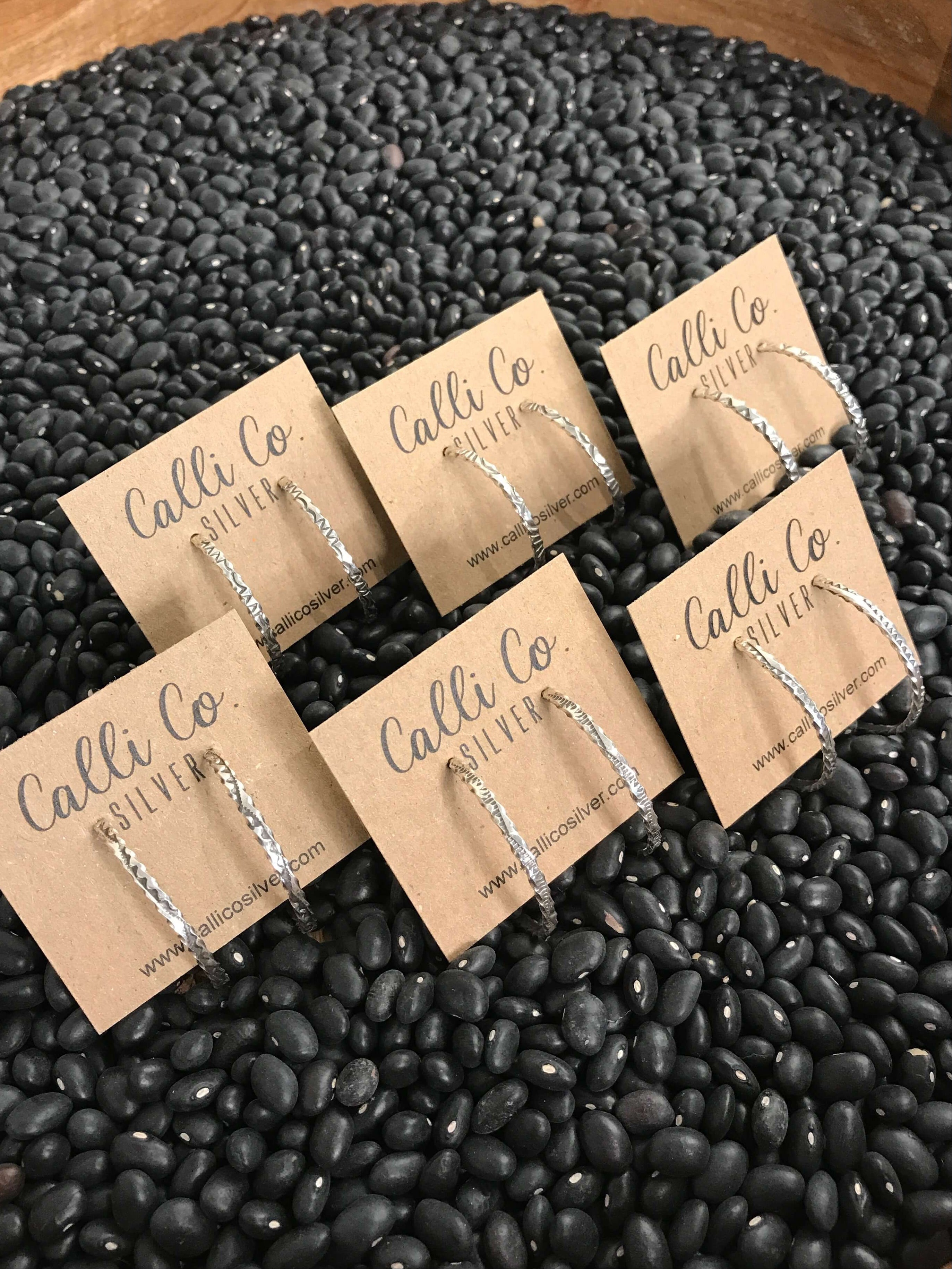 The Bosie Hoop Earring-Earrings-Calli Co., Turquoise and Silver Jewelry, Native American Handmade, Zuni Tribe, Navajo Tribe, Brock Texas