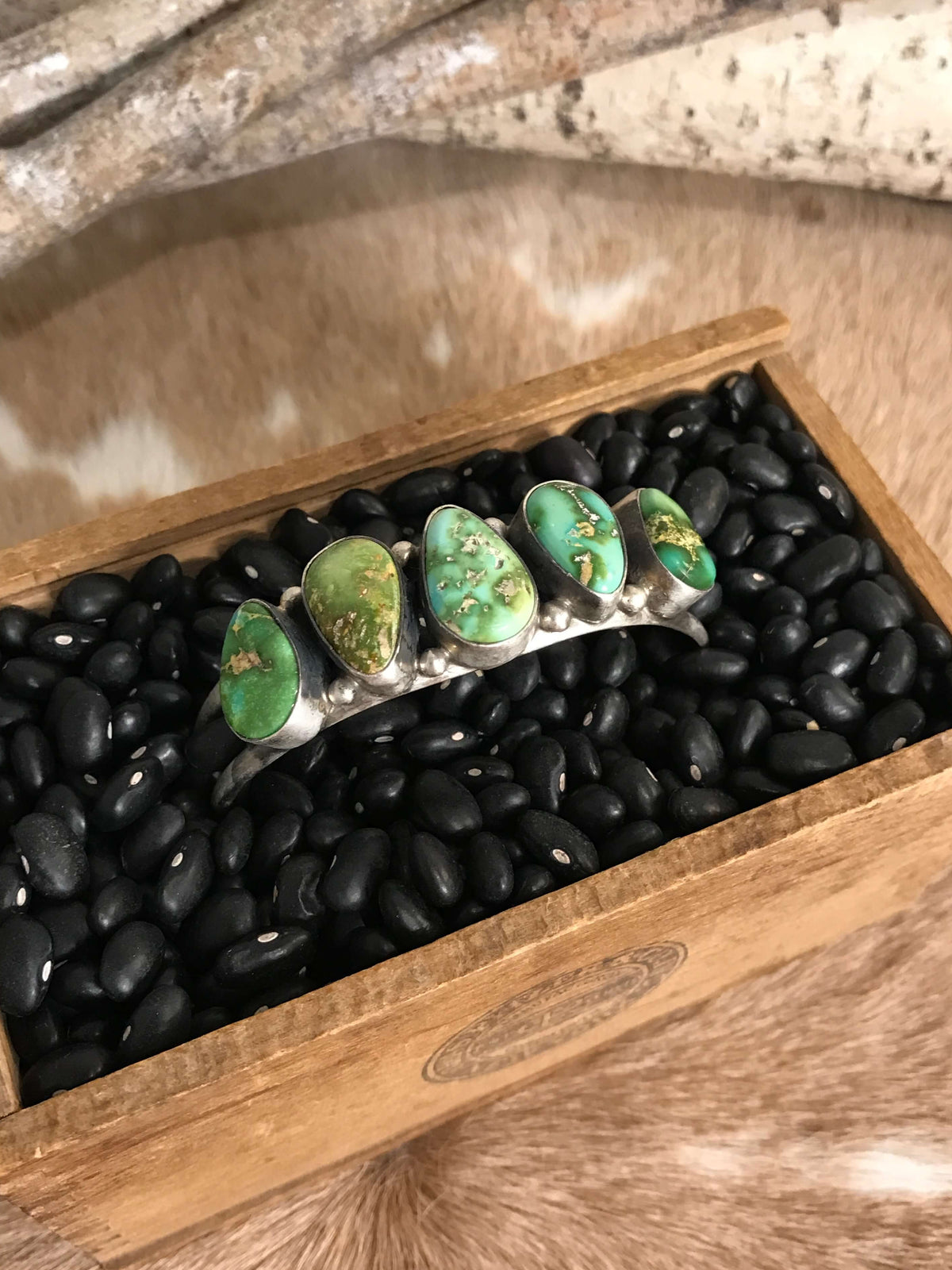 The Sadler Cuff, 10-Bracelets & Cuffs-Calli Co., Turquoise and Silver Jewelry, Native American Handmade, Zuni Tribe, Navajo Tribe, Brock Texas