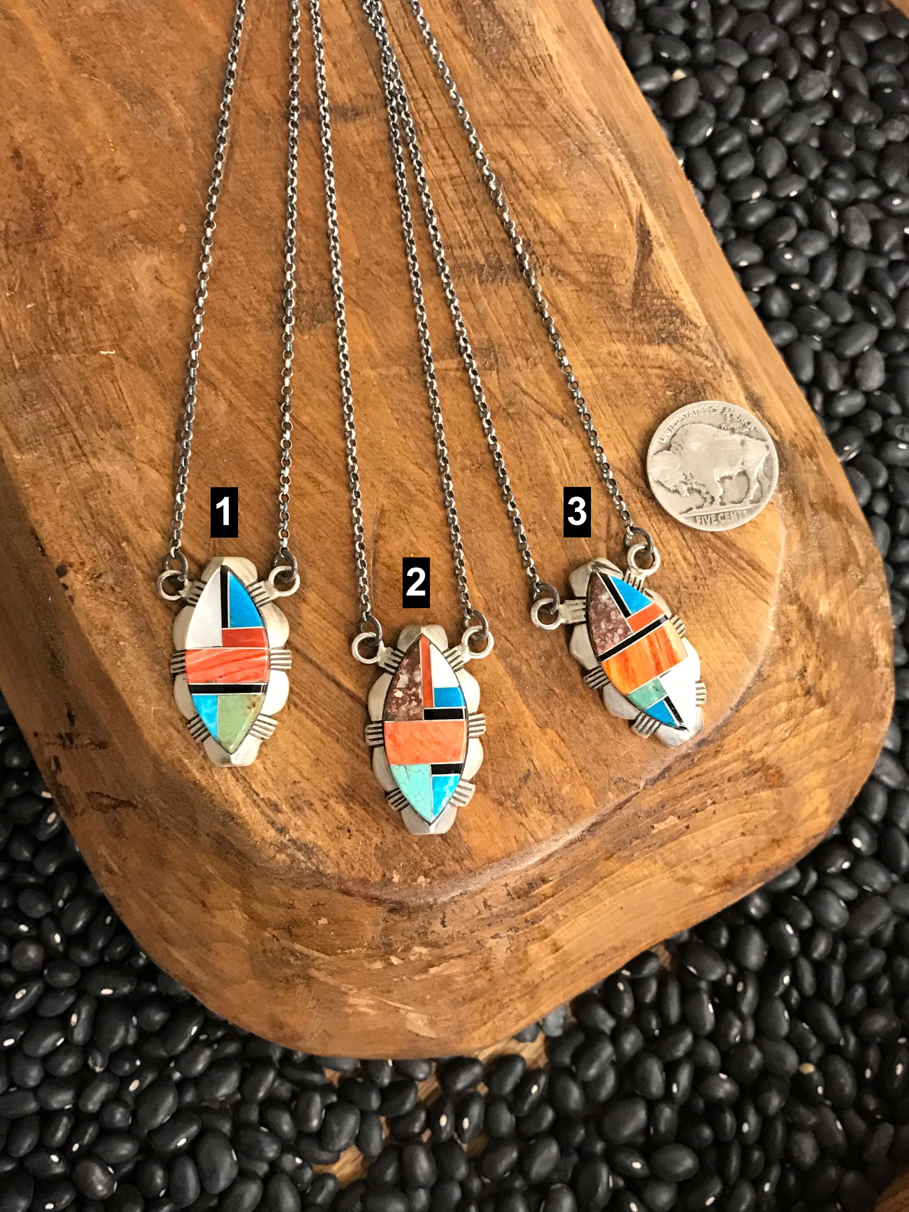 The Dellslow Necklace-Necklaces-Calli Co., Turquoise and Silver Jewelry, Native American Handmade, Zuni Tribe, Navajo Tribe, Brock Texas