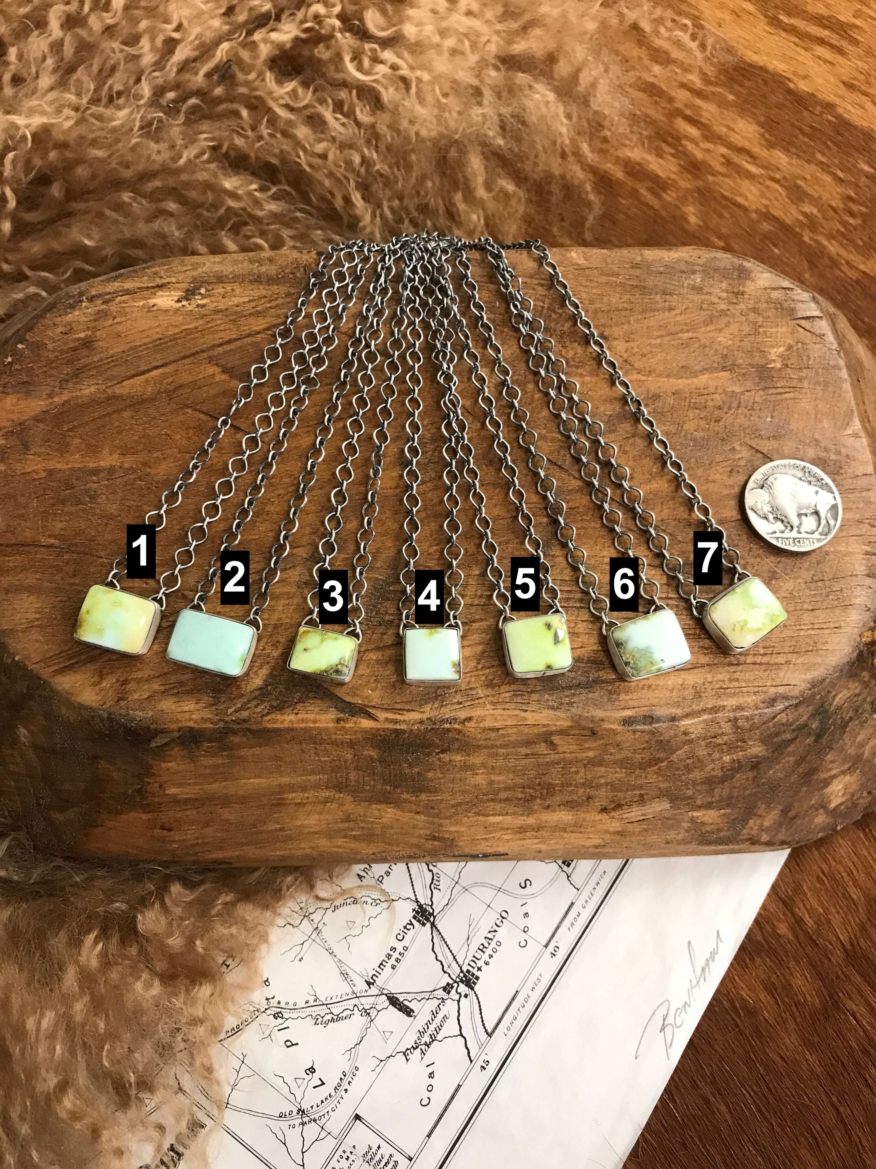 The Shayla Necklaces-Necklaces-Calli Co., Turquoise and Silver Jewelry, Native American Handmade, Zuni Tribe, Navajo Tribe, Brock Texas