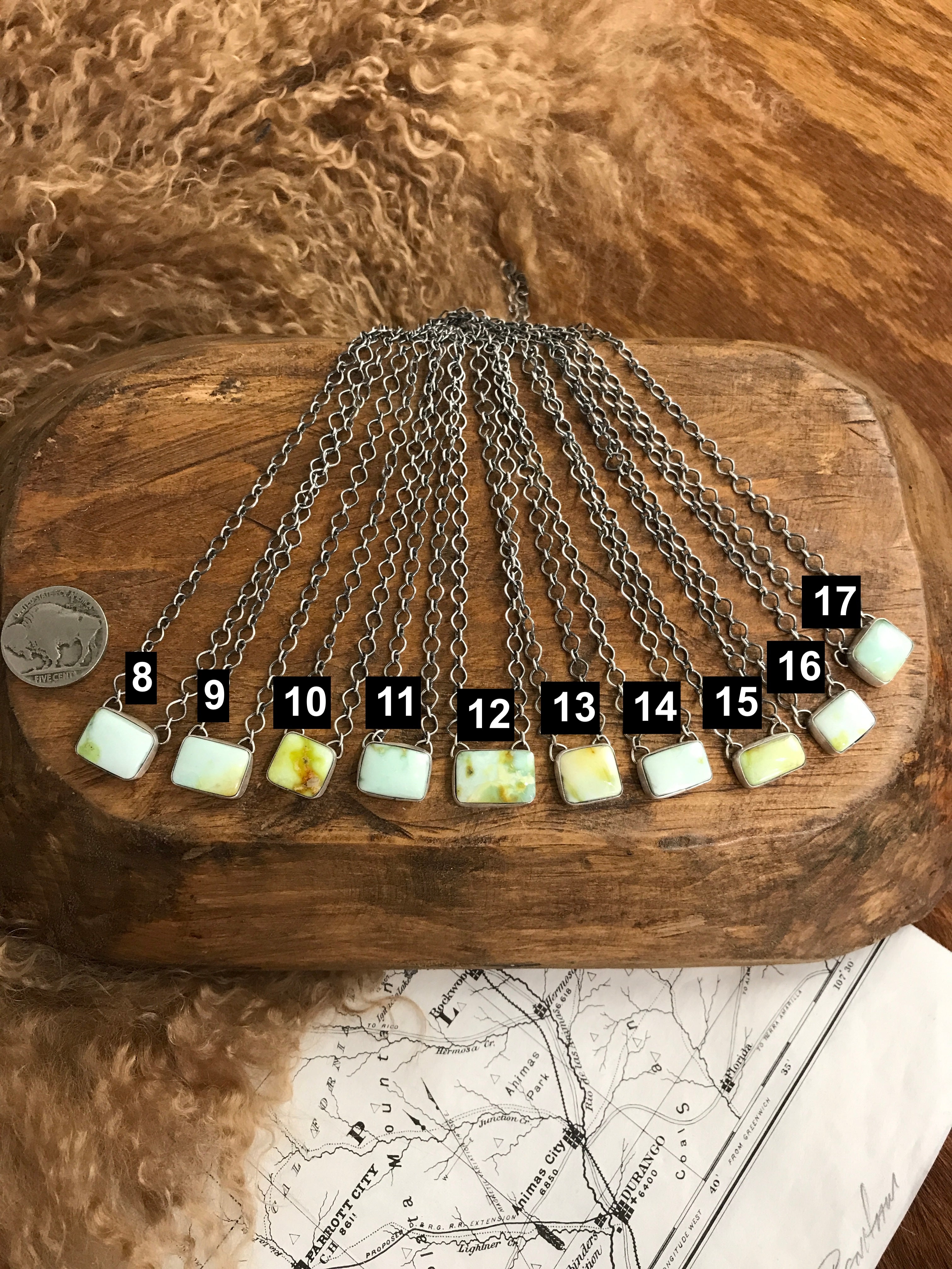 The Shayla Necklaces-Necklaces-Calli Co., Turquoise and Silver Jewelry, Native American Handmade, Zuni Tribe, Navajo Tribe, Brock Texas