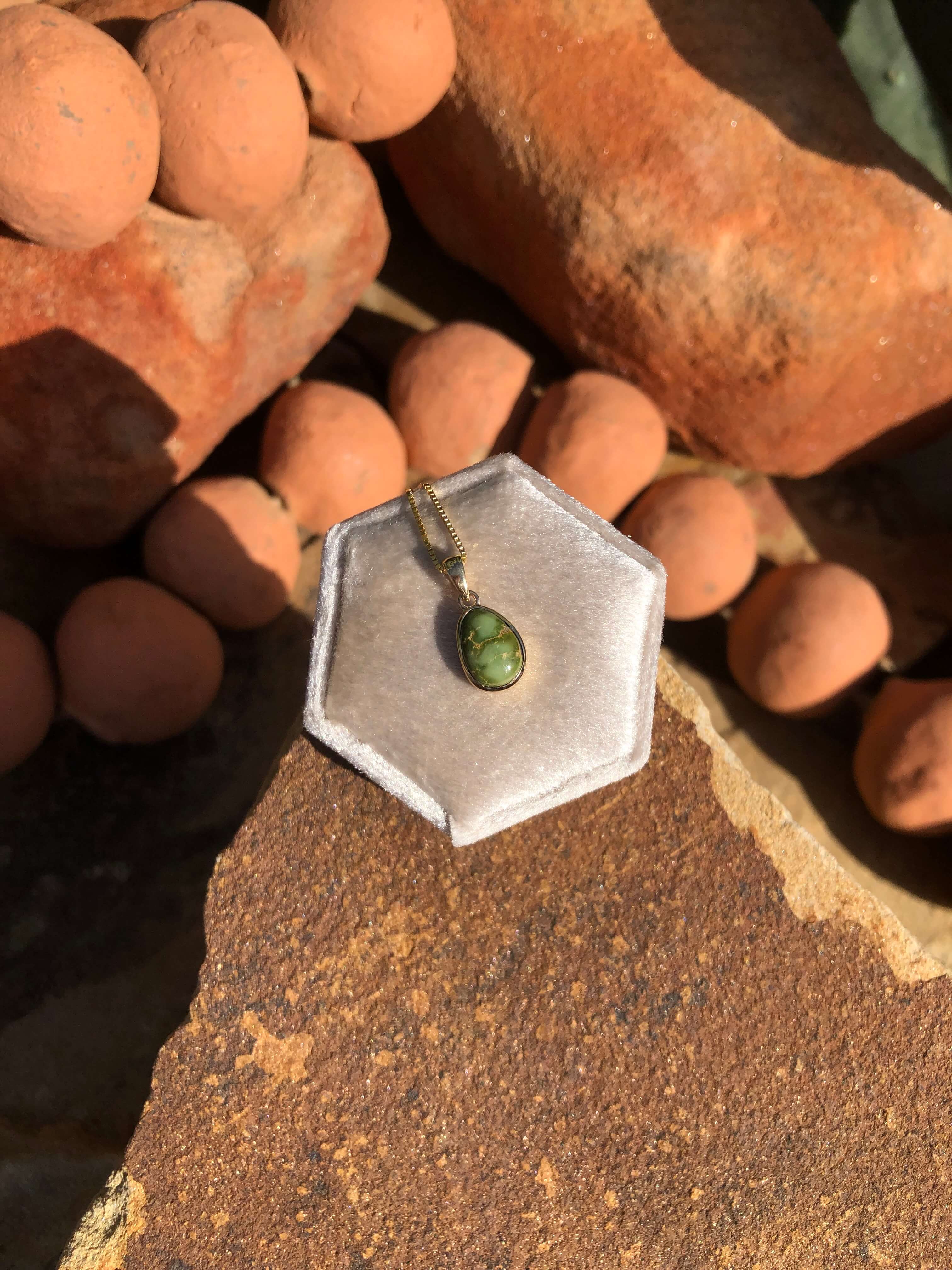 The Nordic 14k and Turquoise Pendant, 17-Pendants-Calli Co., Turquoise and Silver Jewelry, Native American Handmade, Zuni Tribe, Navajo Tribe, Brock Texas