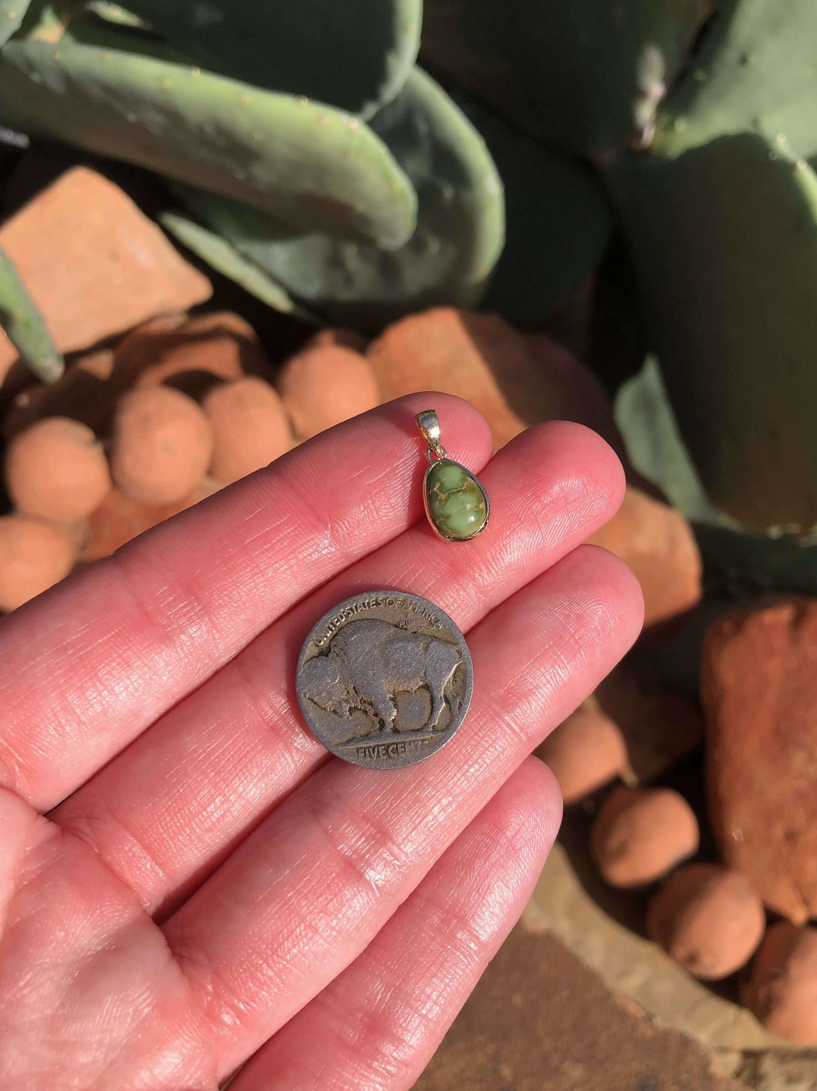 The Nordic 14k and Turquoise Pendant, 17-Pendants-Calli Co., Turquoise and Silver Jewelry, Native American Handmade, Zuni Tribe, Navajo Tribe, Brock Texas