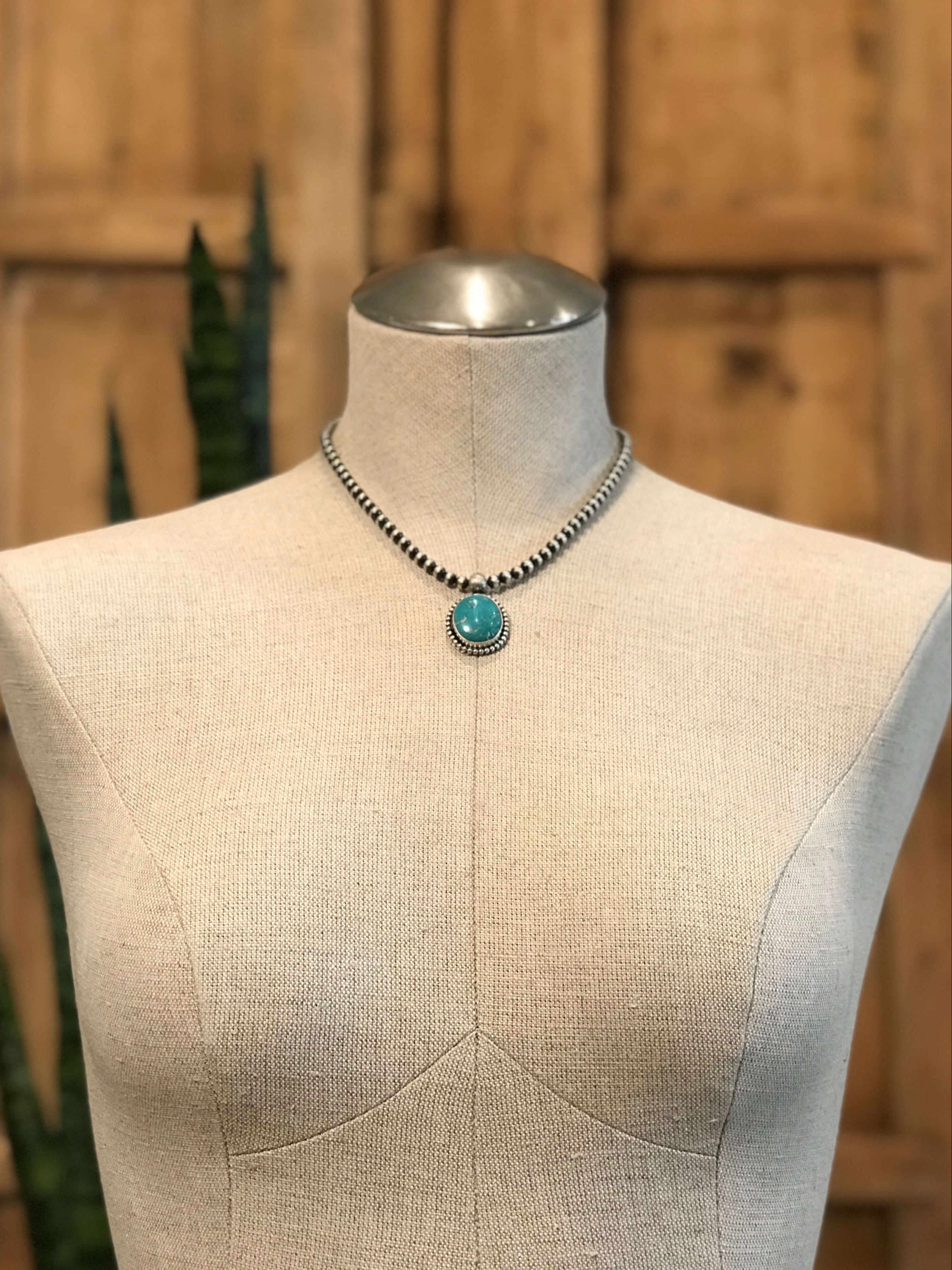 The Emerson Necklace, 8-Necklaces-Calli Co., Turquoise and Silver Jewelry, Native American Handmade, Zuni Tribe, Navajo Tribe, Brock Texas