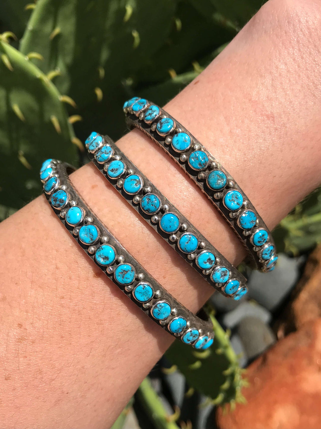 The Windsong Cuff-Bracelets & Cuffs-Calli Co., Turquoise and Silver Jewelry, Native American Handmade, Zuni Tribe, Navajo Tribe, Brock Texas