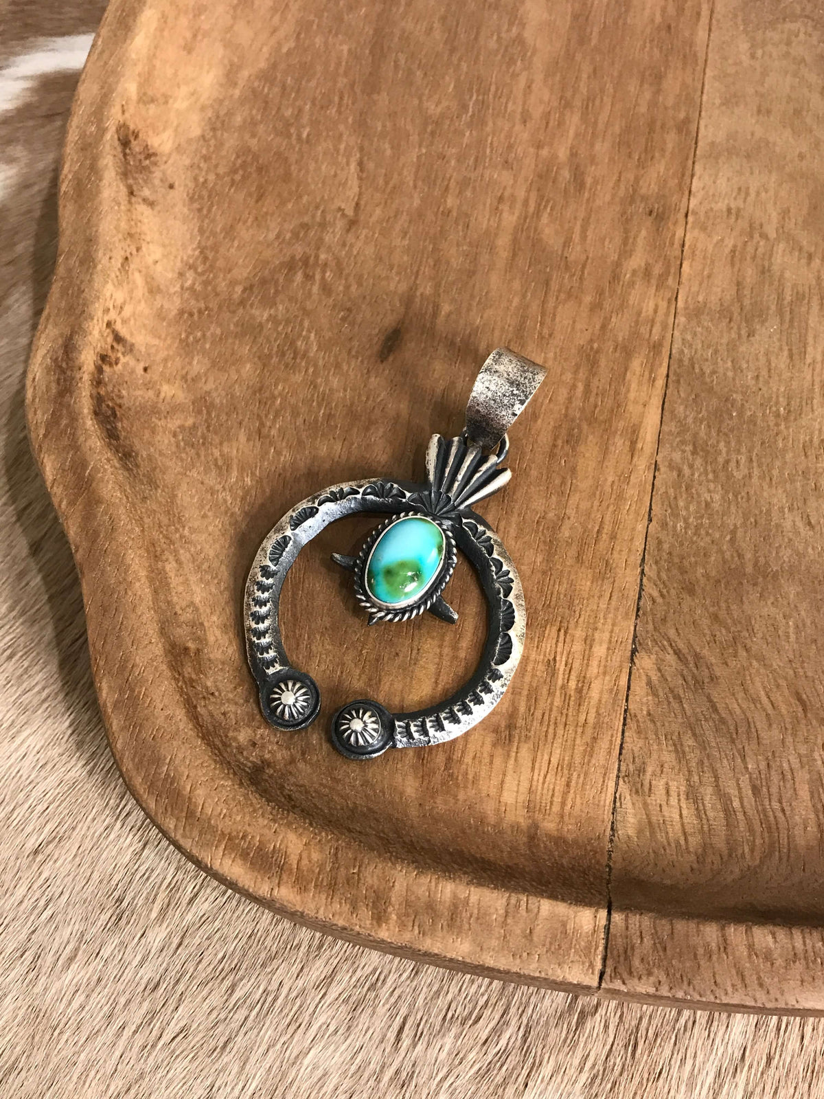 The Naja Pendant, 51-Pendants-Calli Co., Turquoise and Silver Jewelry, Native American Handmade, Zuni Tribe, Navajo Tribe, Brock Texas