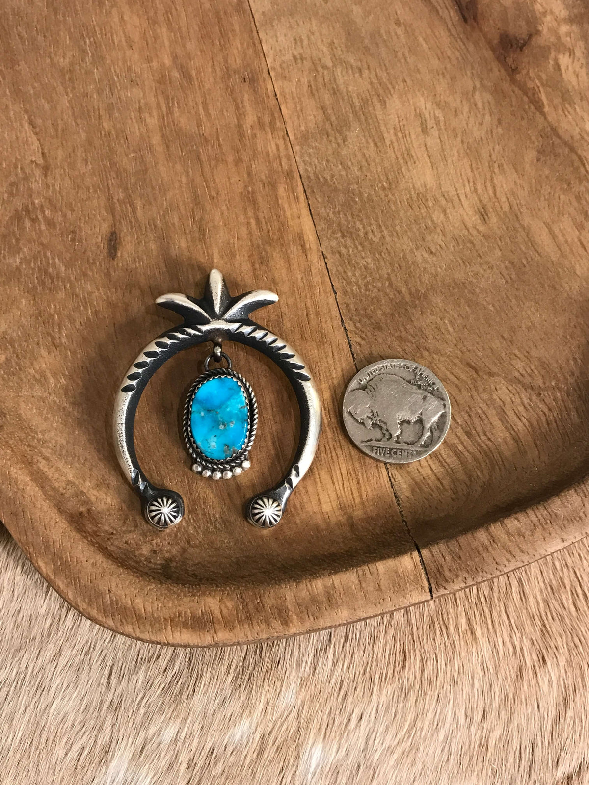 The Naja Pendant, 55-Pendants-Calli Co., Turquoise and Silver Jewelry, Native American Handmade, Zuni Tribe, Navajo Tribe, Brock Texas