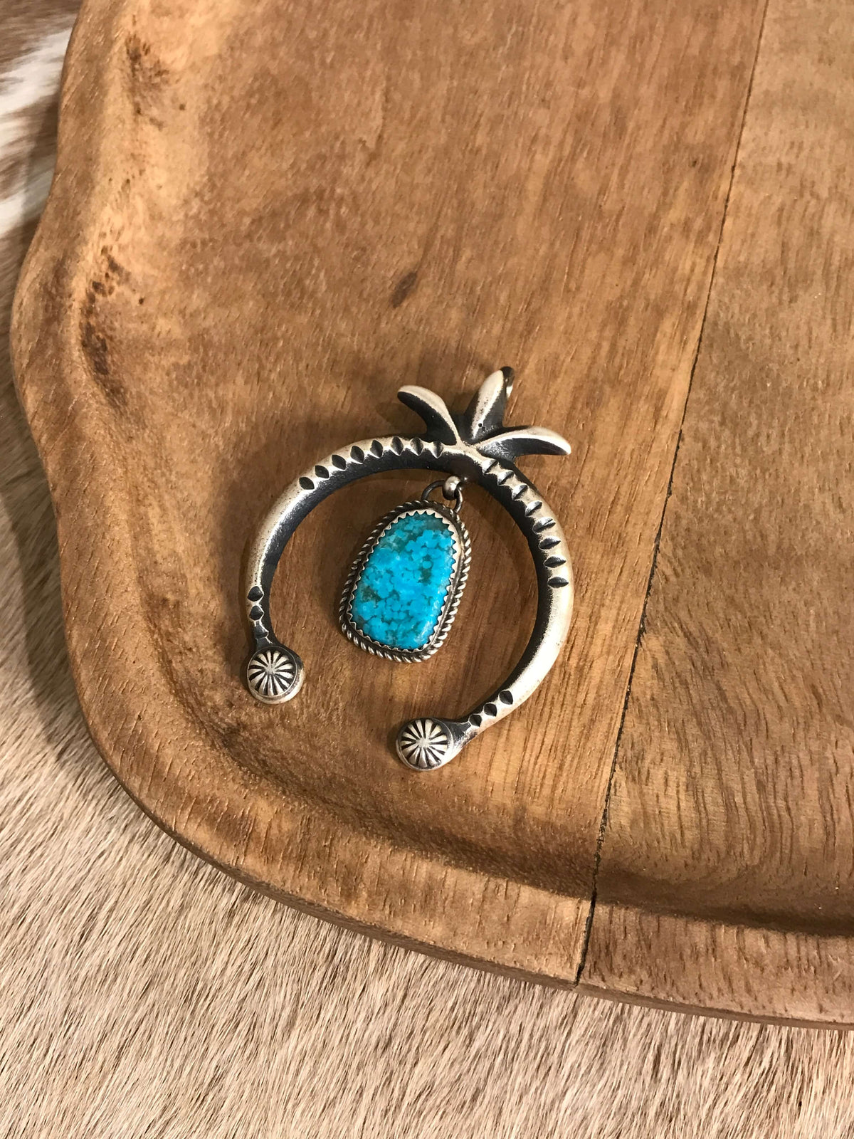 The Naja Pendant, 57-Pendants-Calli Co., Turquoise and Silver Jewelry, Native American Handmade, Zuni Tribe, Navajo Tribe, Brock Texas