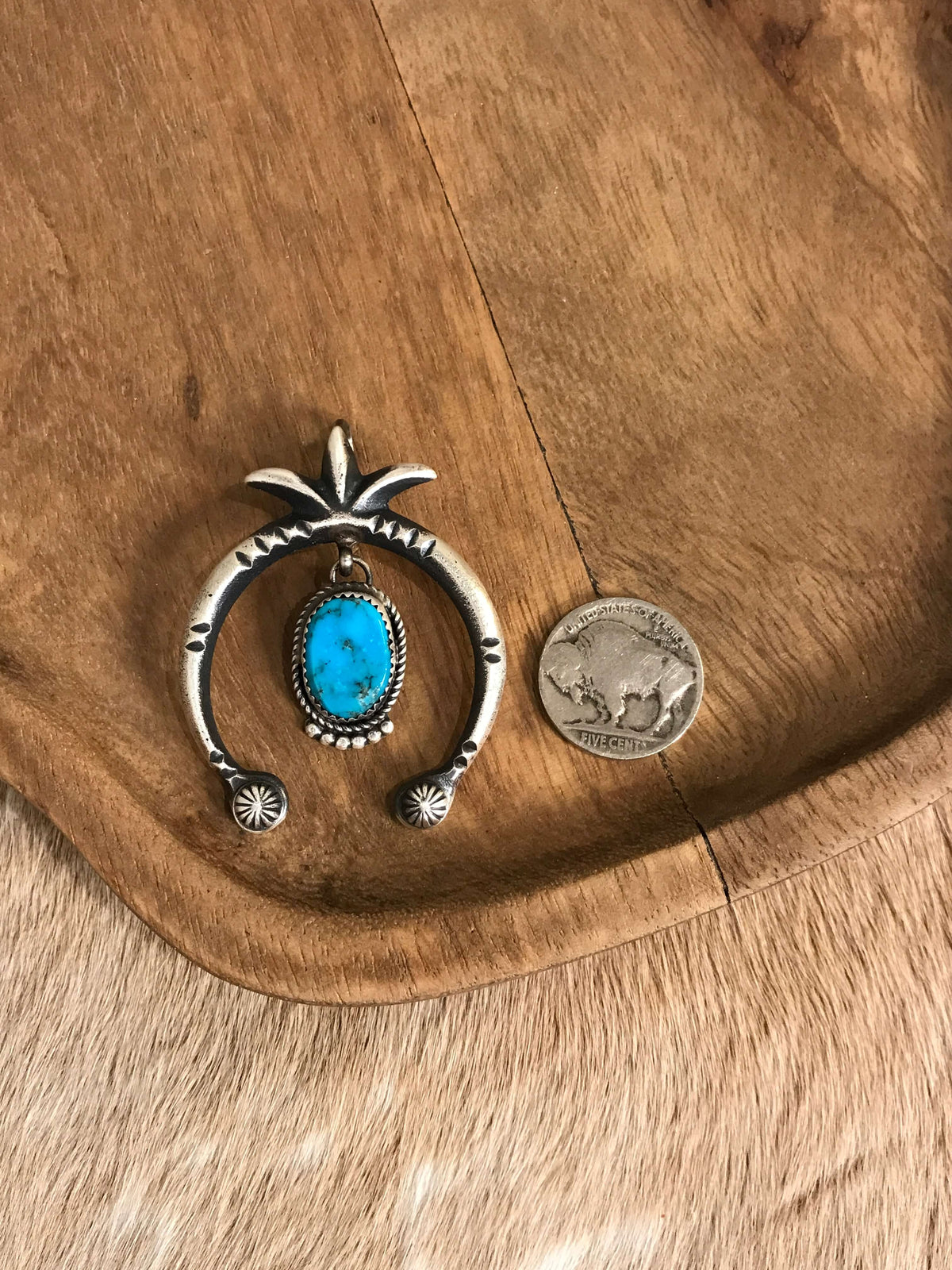 The Naja Pendant, 63-Pendants-Calli Co., Turquoise and Silver Jewelry, Native American Handmade, Zuni Tribe, Navajo Tribe, Brock Texas