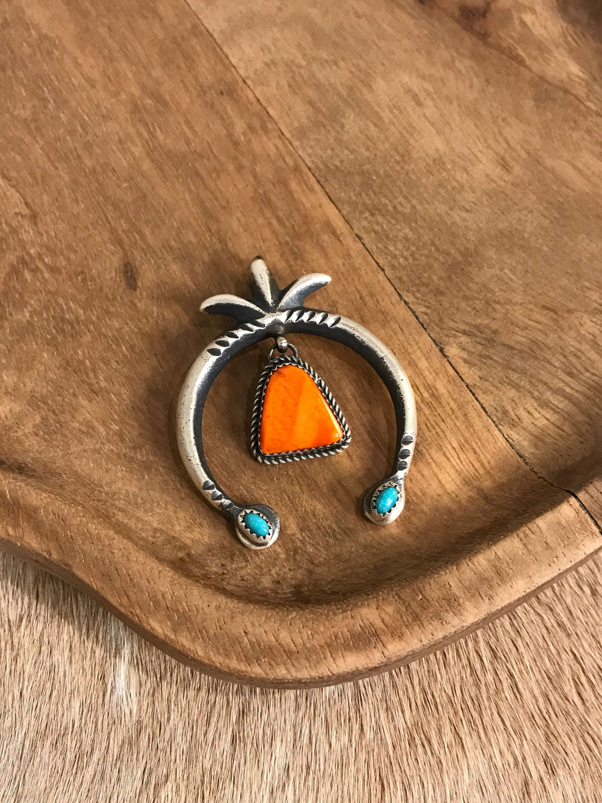 The Naja Pendant, 64-Pendants-Calli Co., Turquoise and Silver Jewelry, Native American Handmade, Zuni Tribe, Navajo Tribe, Brock Texas