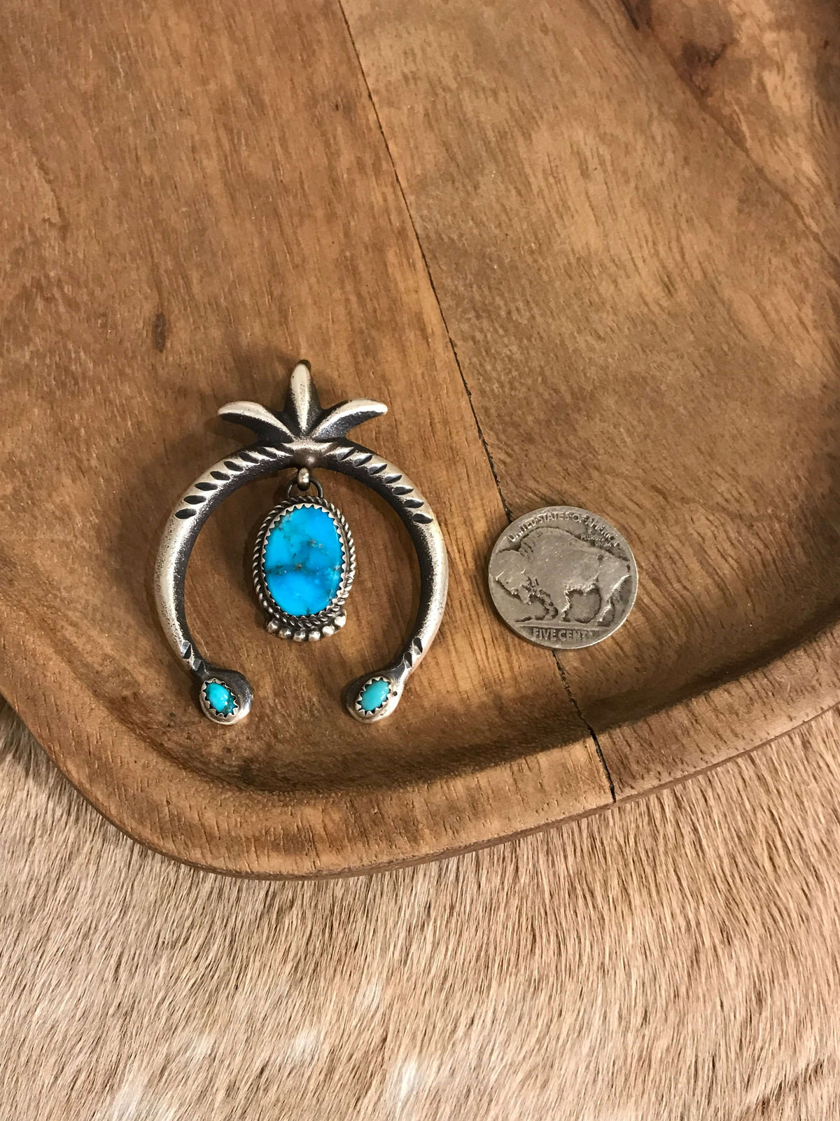 The Naja Pendant, 67-Pendants-Calli Co., Turquoise and Silver Jewelry, Native American Handmade, Zuni Tribe, Navajo Tribe, Brock Texas