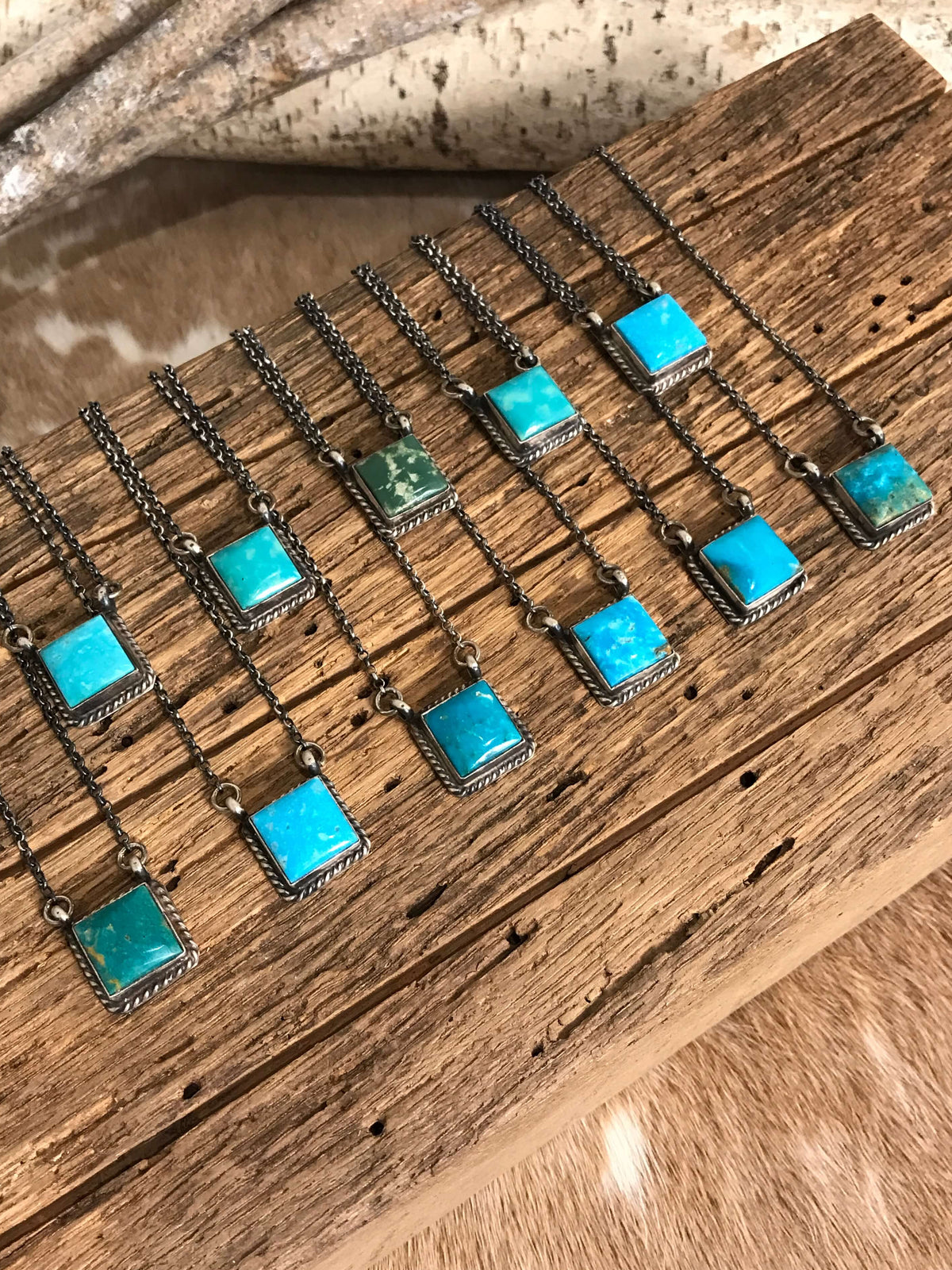 The Minidoka Turquoise Necklaces xx-Necklaces-Calli Co., Turquoise and Silver Jewelry, Native American Handmade, Zuni Tribe, Navajo Tribe, Brock Texas