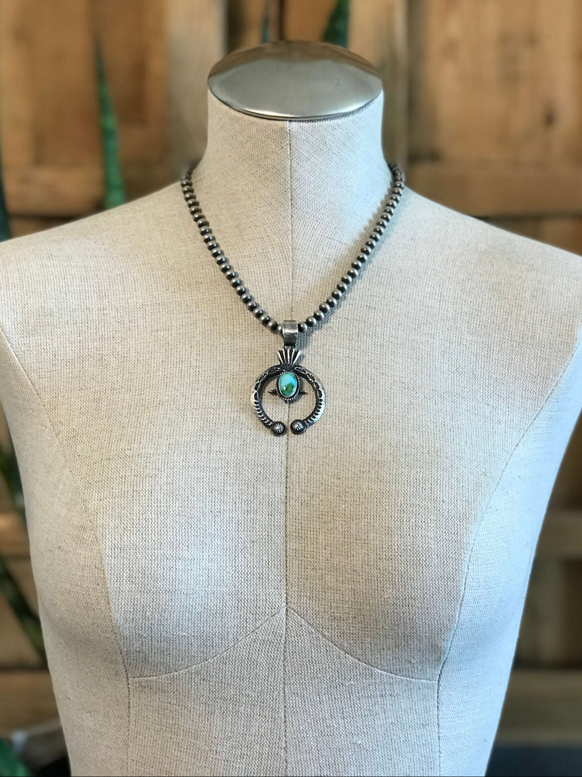 The Naja Pendant, 51-Pendants-Calli Co., Turquoise and Silver Jewelry, Native American Handmade, Zuni Tribe, Navajo Tribe, Brock Texas