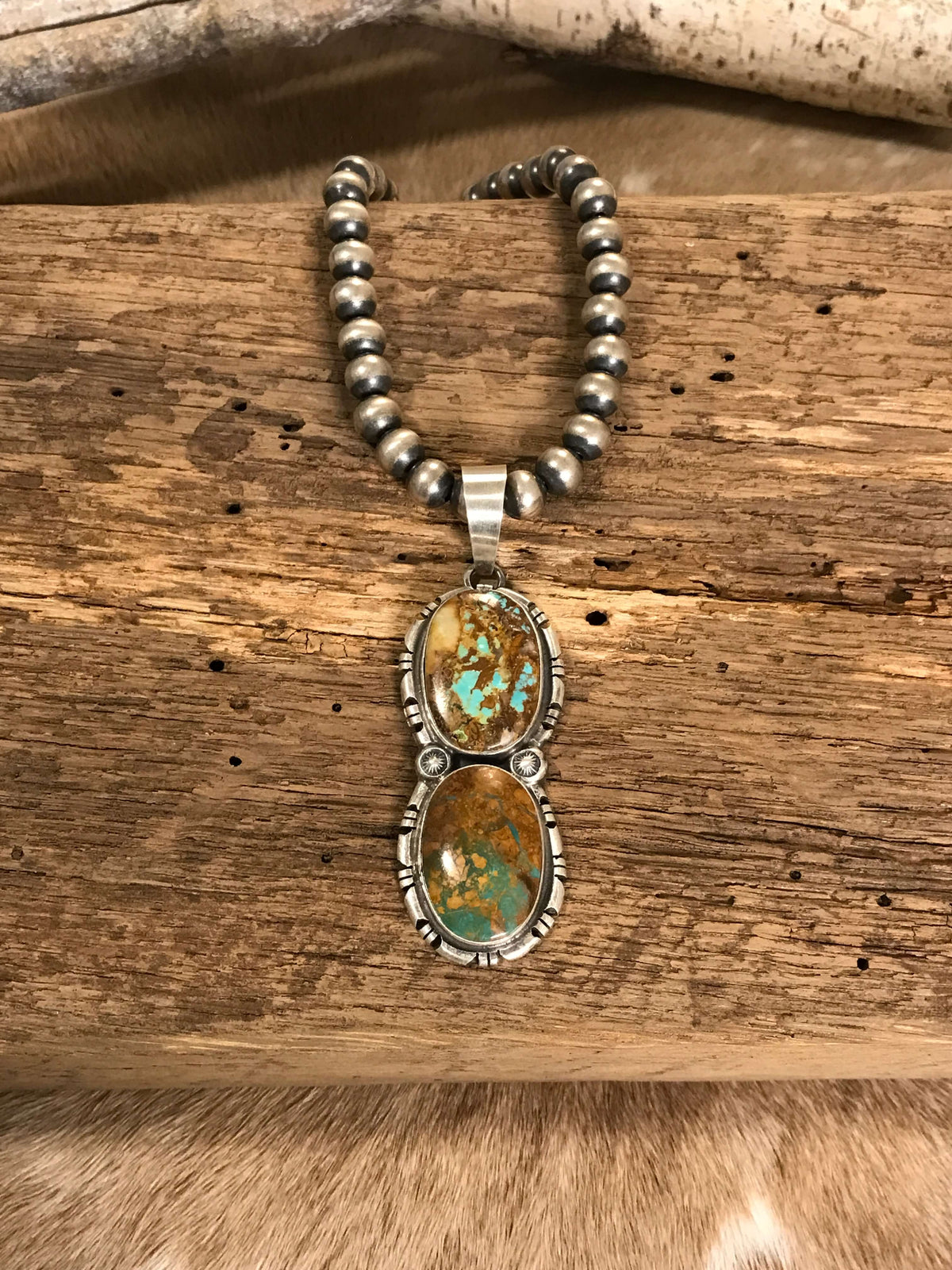 The Reeves Pendant, 3-Pendants-Calli Co., Turquoise and Silver Jewelry, Native American Handmade, Zuni Tribe, Navajo Tribe, Brock Texas