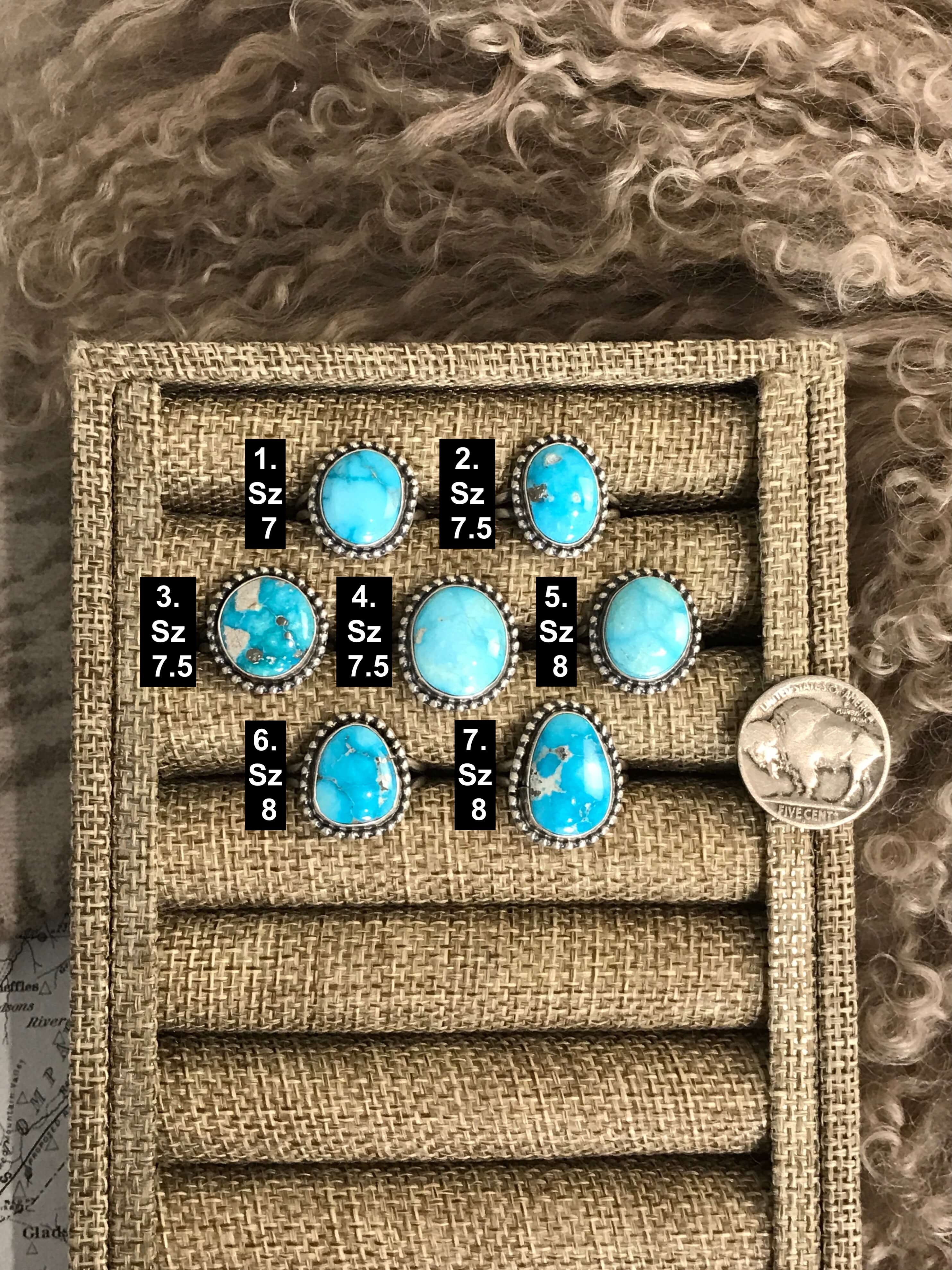 The Cannon Rings-Rings-Calli Co., Turquoise and Silver Jewelry, Native American Handmade, Zuni Tribe, Navajo Tribe, Brock Texas