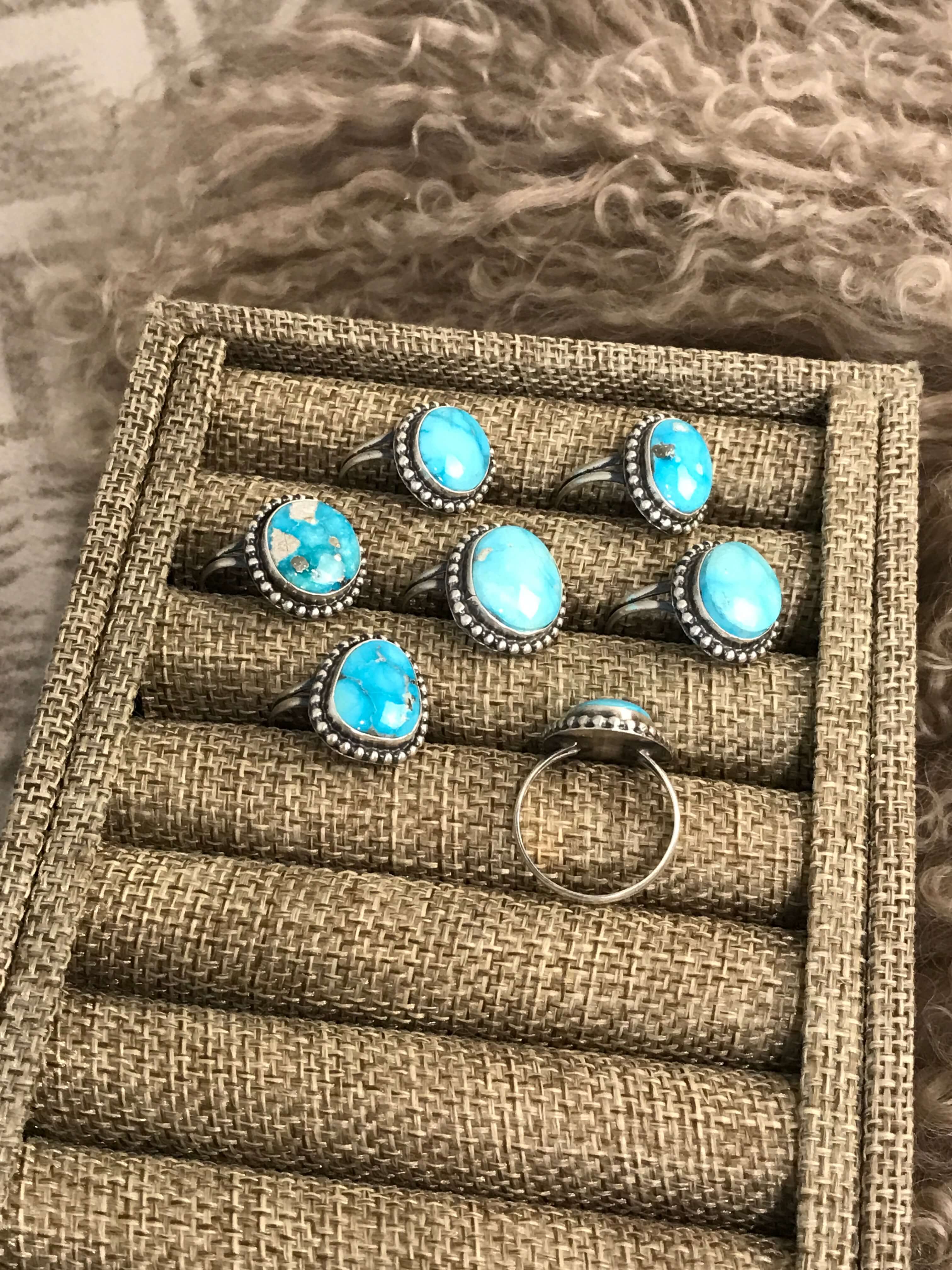The Cannon Rings-Rings-Calli Co., Turquoise and Silver Jewelry, Native American Handmade, Zuni Tribe, Navajo Tribe, Brock Texas