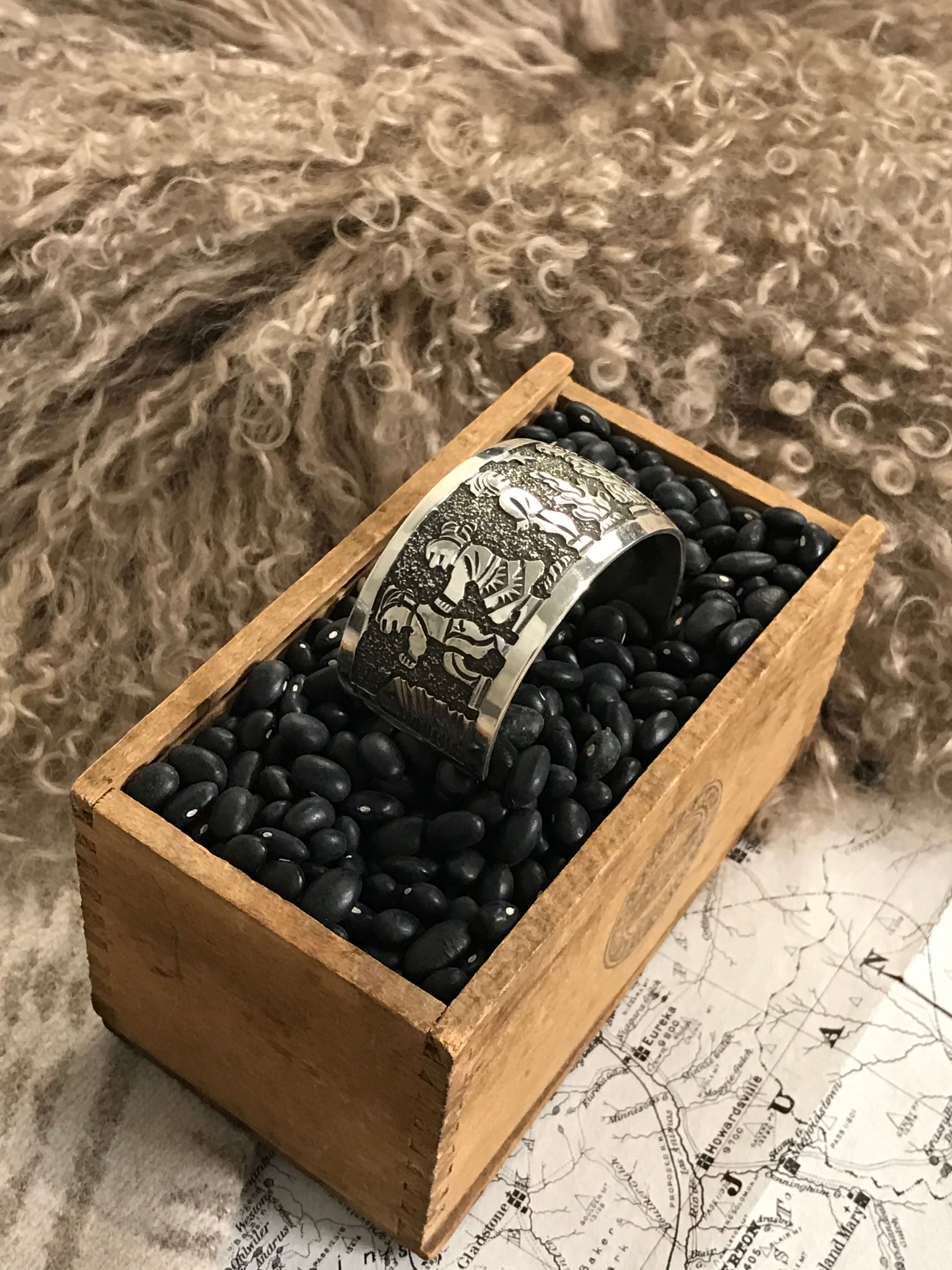 The Timberhill Storyteller Cuffs, 1-Bracelets & Cuffs-Calli Co., Turquoise and Silver Jewelry, Native American Handmade, Zuni Tribe, Navajo Tribe, Brock Texas