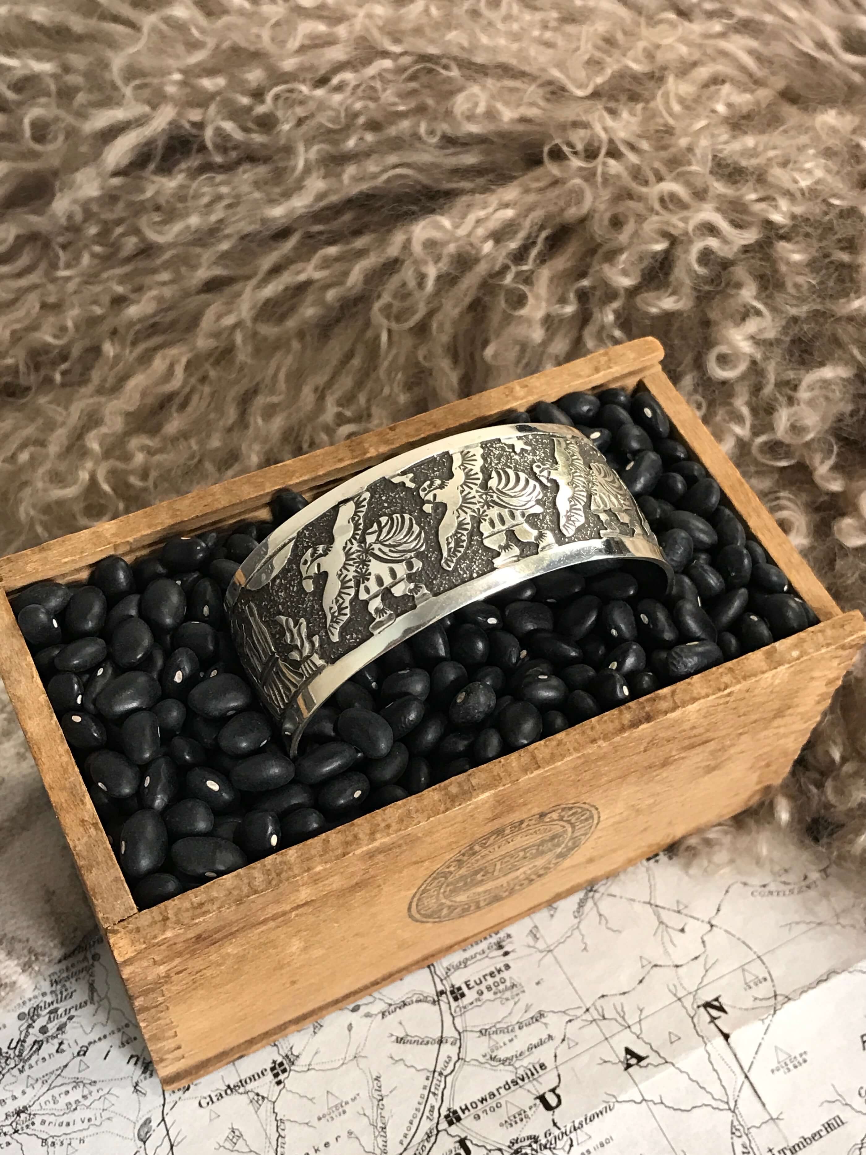 The Timberhill Storyteller Cuffs, 2-Bracelets & Cuffs-Calli Co., Turquoise and Silver Jewelry, Native American Handmade, Zuni Tribe, Navajo Tribe, Brock Texas