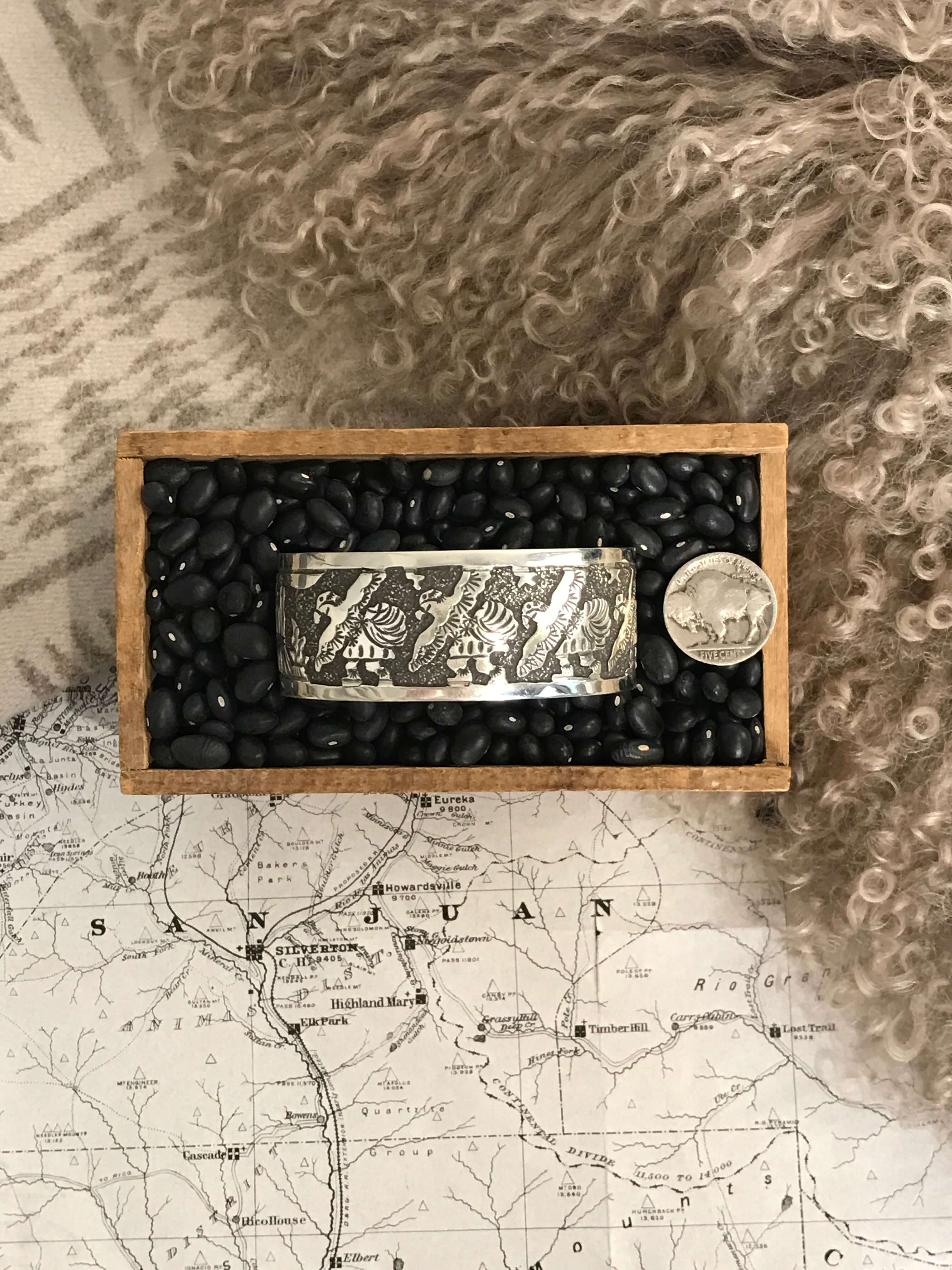 The Timberhill Storyteller Cuffs, 2-Bracelets & Cuffs-Calli Co., Turquoise and Silver Jewelry, Native American Handmade, Zuni Tribe, Navajo Tribe, Brock Texas