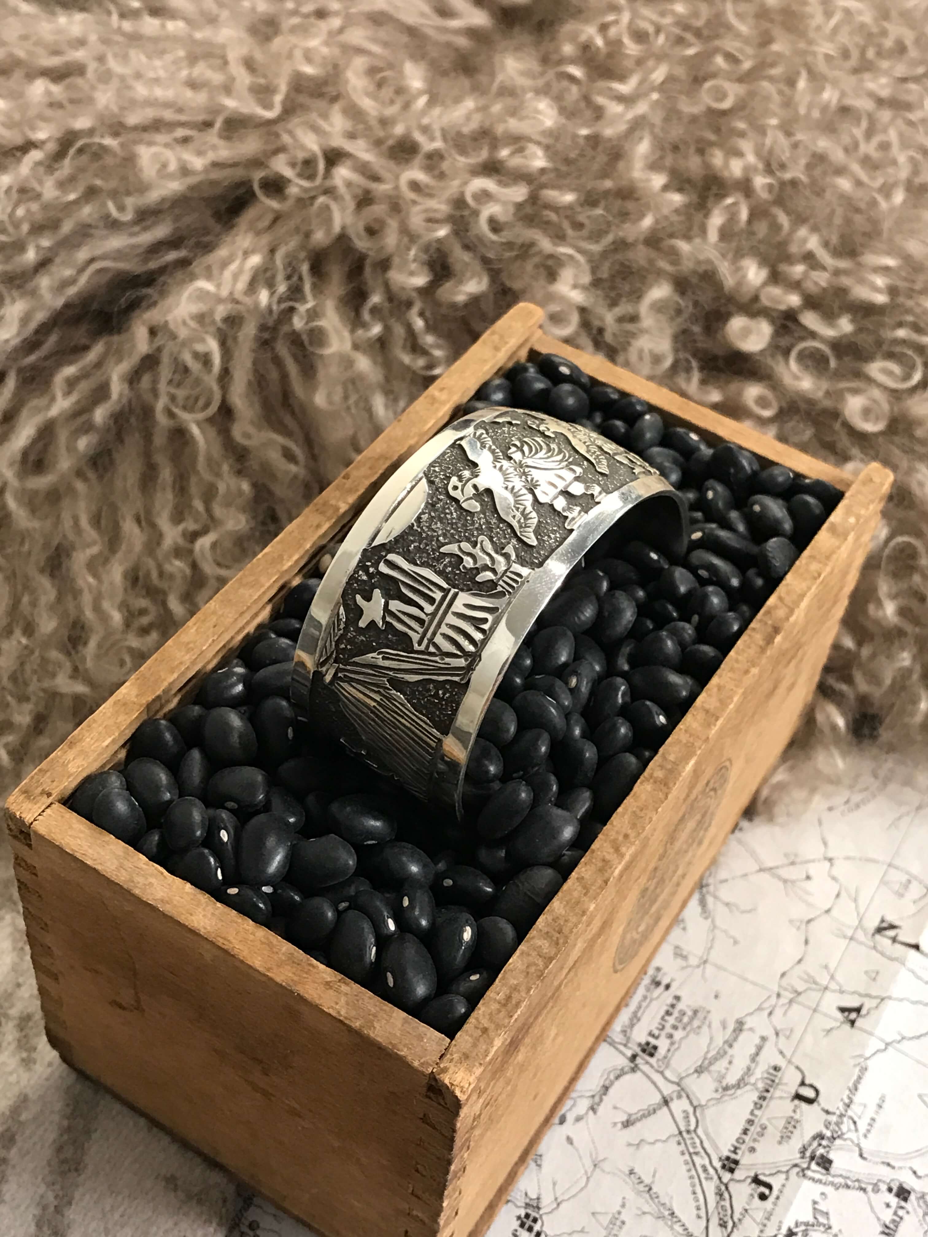 The Timberhill Storyteller Cuffs, 2-Bracelets & Cuffs-Calli Co., Turquoise and Silver Jewelry, Native American Handmade, Zuni Tribe, Navajo Tribe, Brock Texas