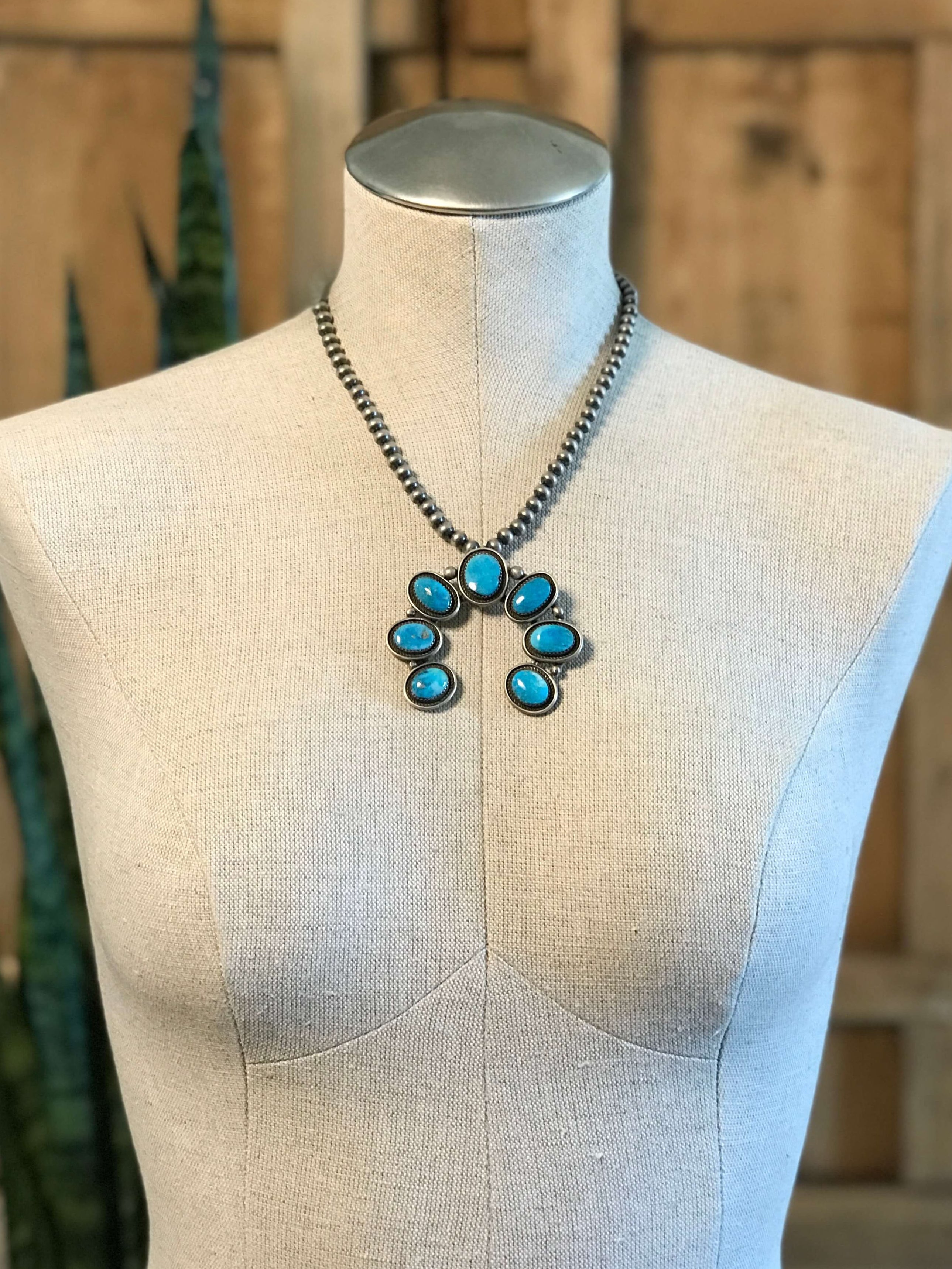 The Miles Naja Pendant-Pendants-Calli Co., Turquoise and Silver Jewelry, Native American Handmade, Zuni Tribe, Navajo Tribe, Brock Texas