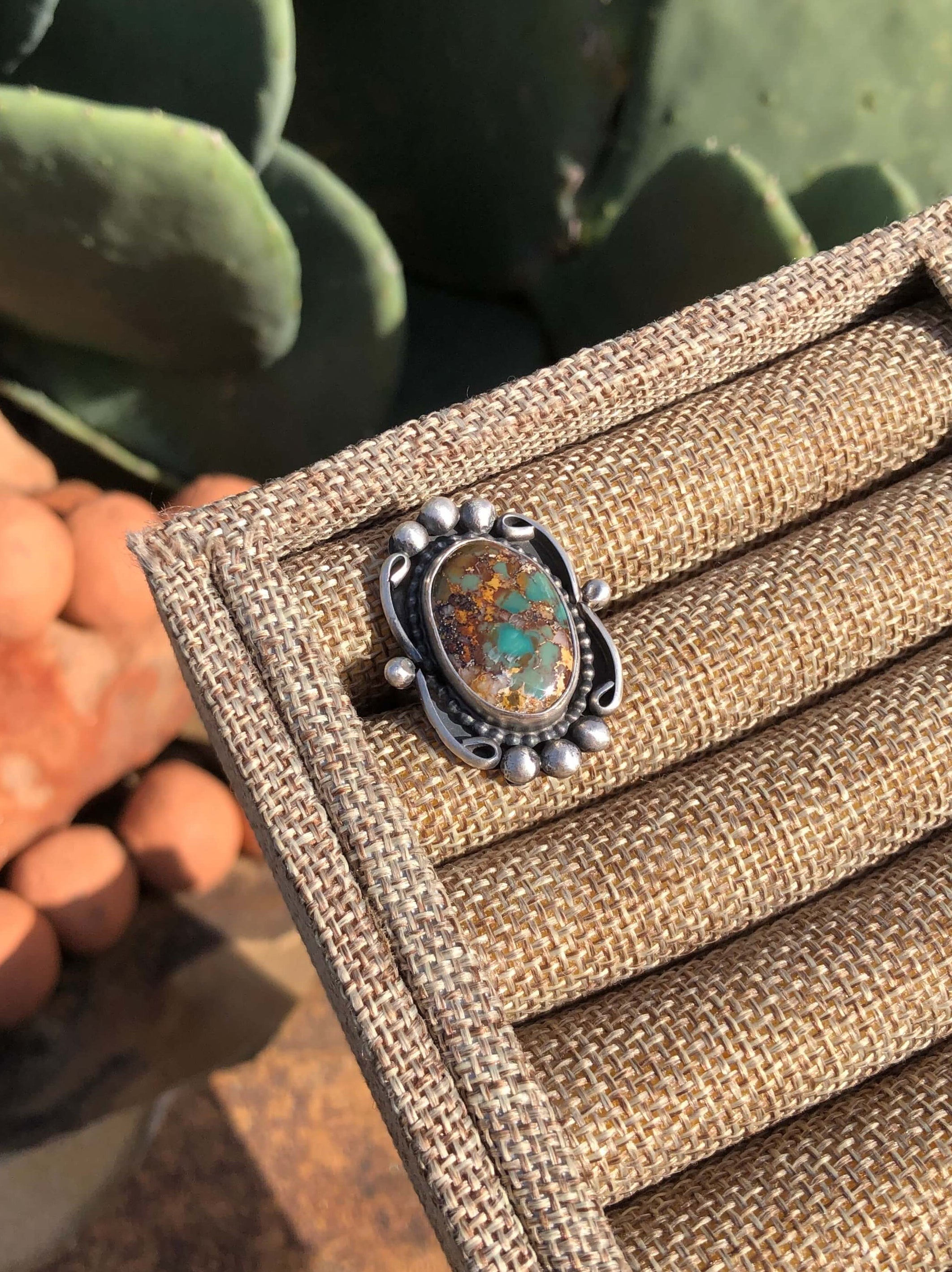 The Eddy Adjustable Turquoise Ring-Rings-Calli Co., Turquoise and Silver Jewelry, Native American Handmade, Zuni Tribe, Navajo Tribe, Brock Texas
