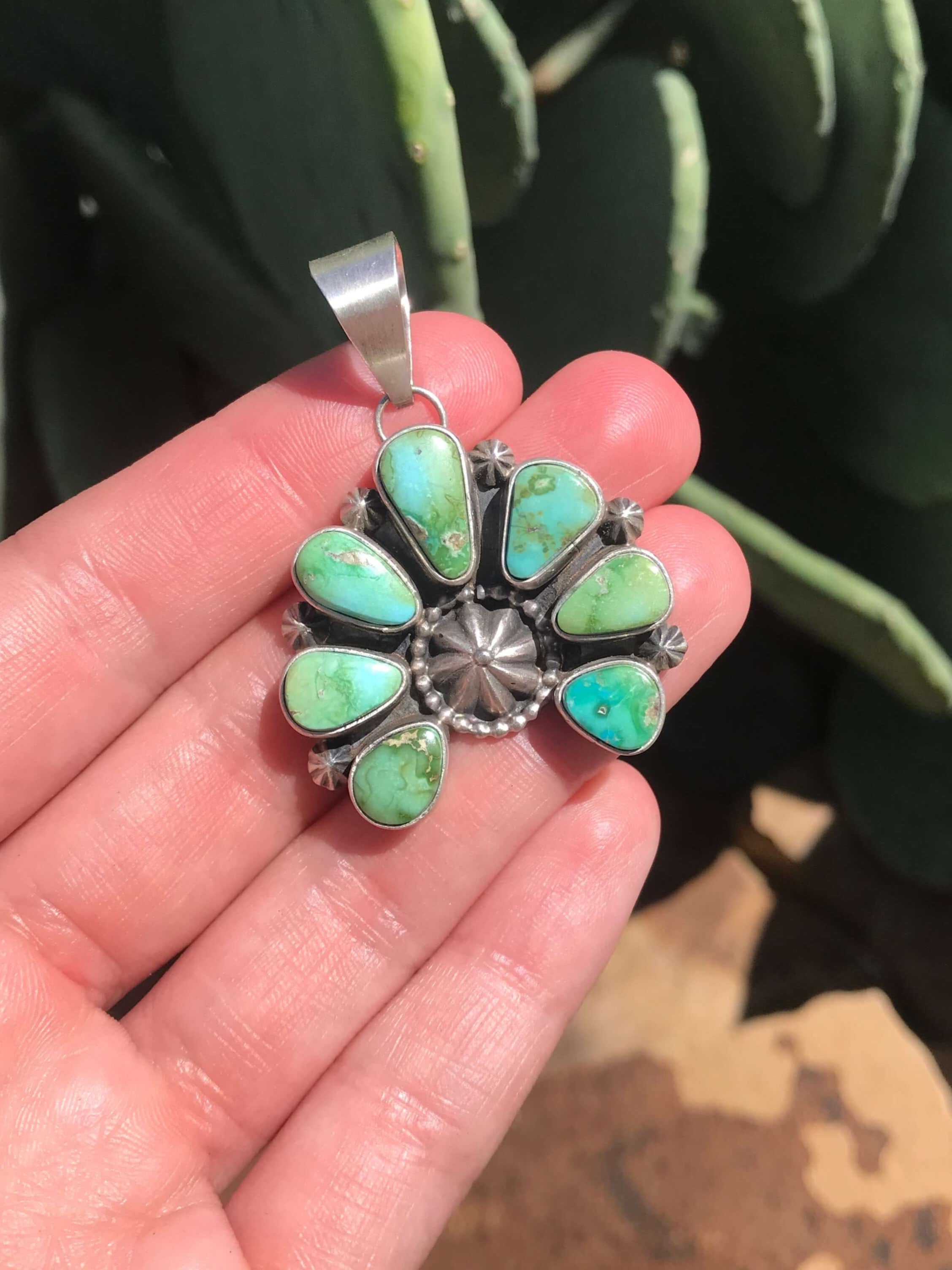 The Naja Pendant, 49-Pendants-Calli Co., Turquoise and Silver Jewelry, Native American Handmade, Zuni Tribe, Navajo Tribe, Brock Texas