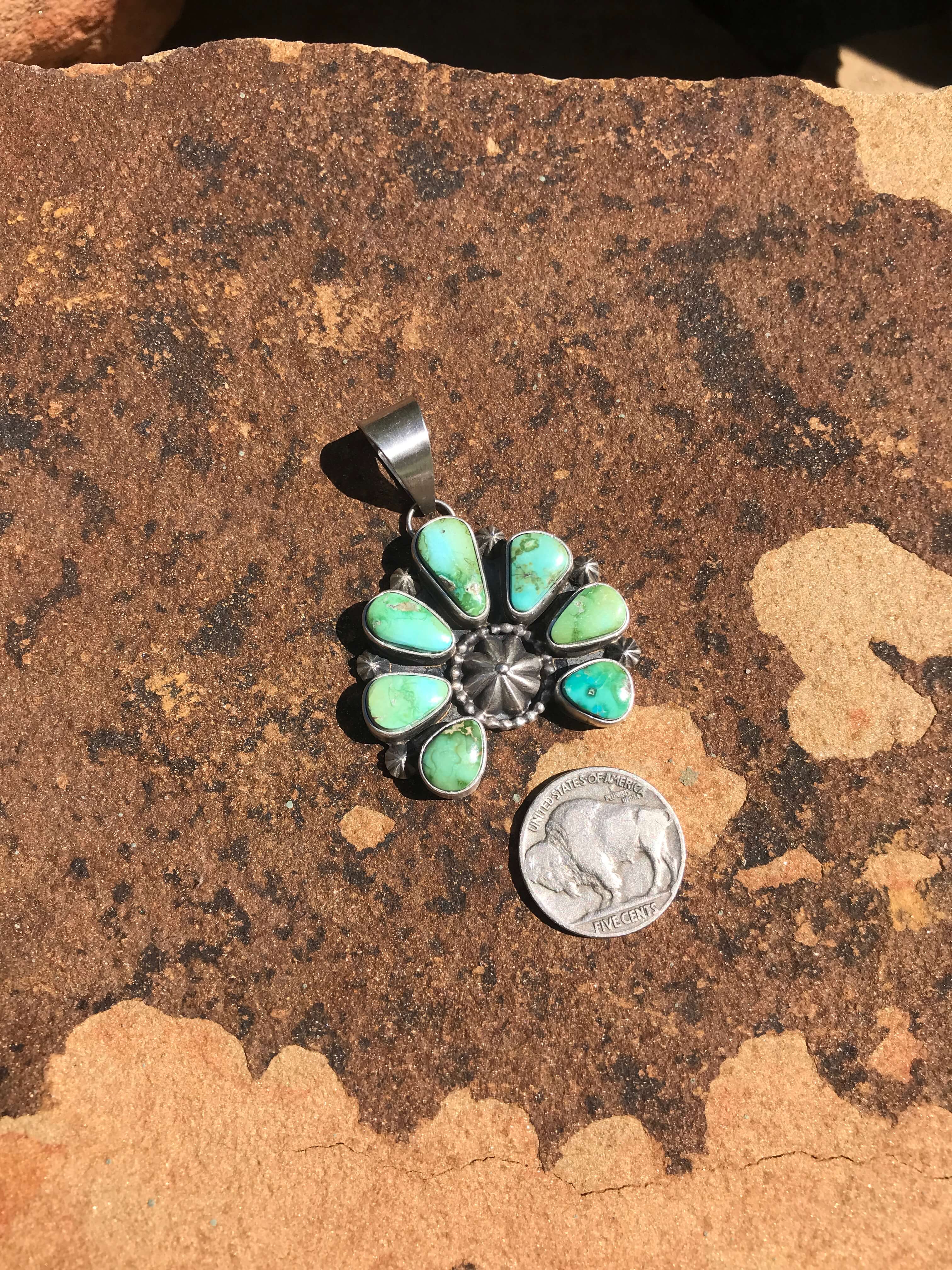 The Naja Pendant, 49-Pendants-Calli Co., Turquoise and Silver Jewelry, Native American Handmade, Zuni Tribe, Navajo Tribe, Brock Texas