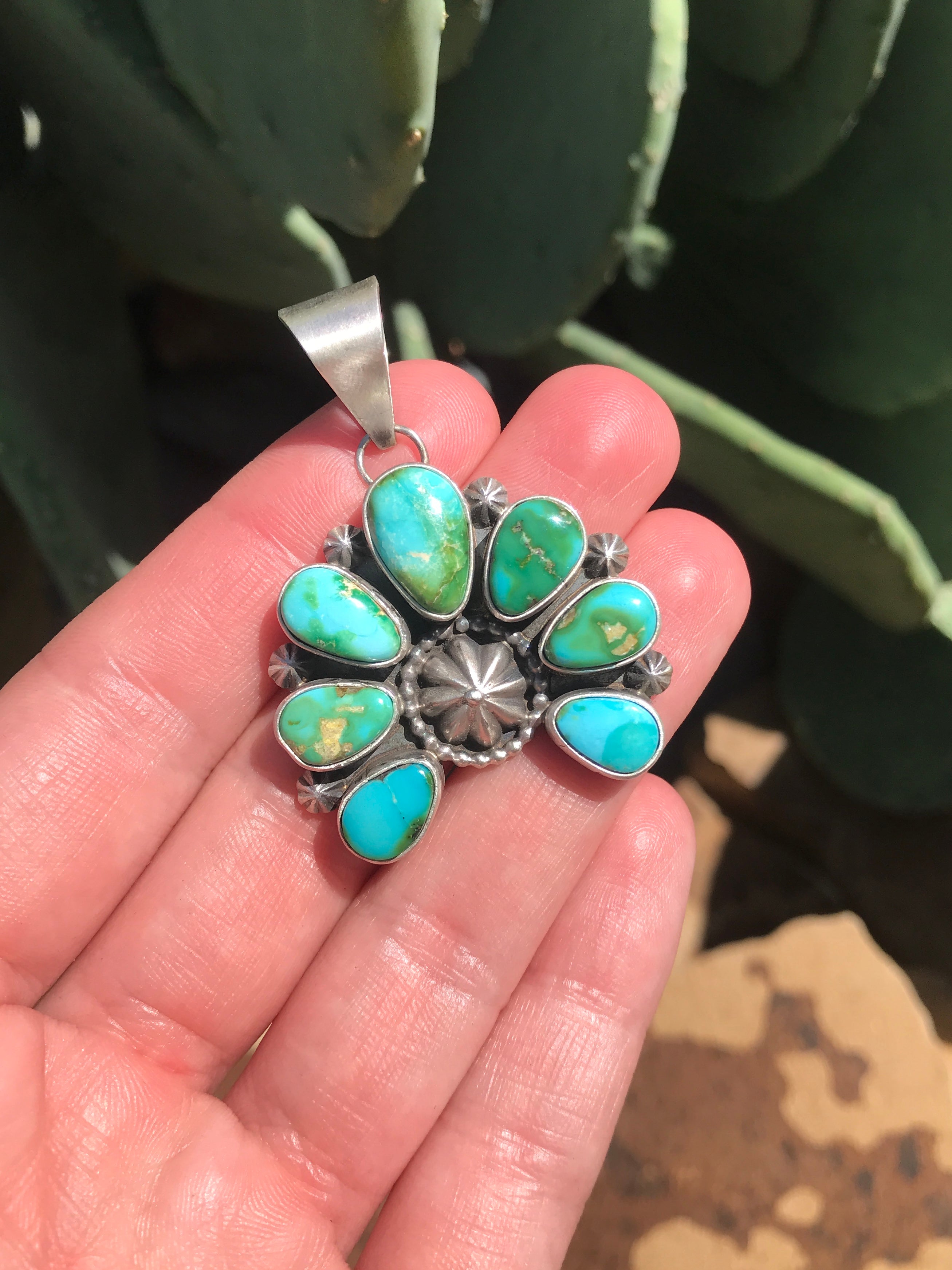 The Naja Pendant, 48-Pendants-Calli Co., Turquoise and Silver Jewelry, Native American Handmade, Zuni Tribe, Navajo Tribe, Brock Texas