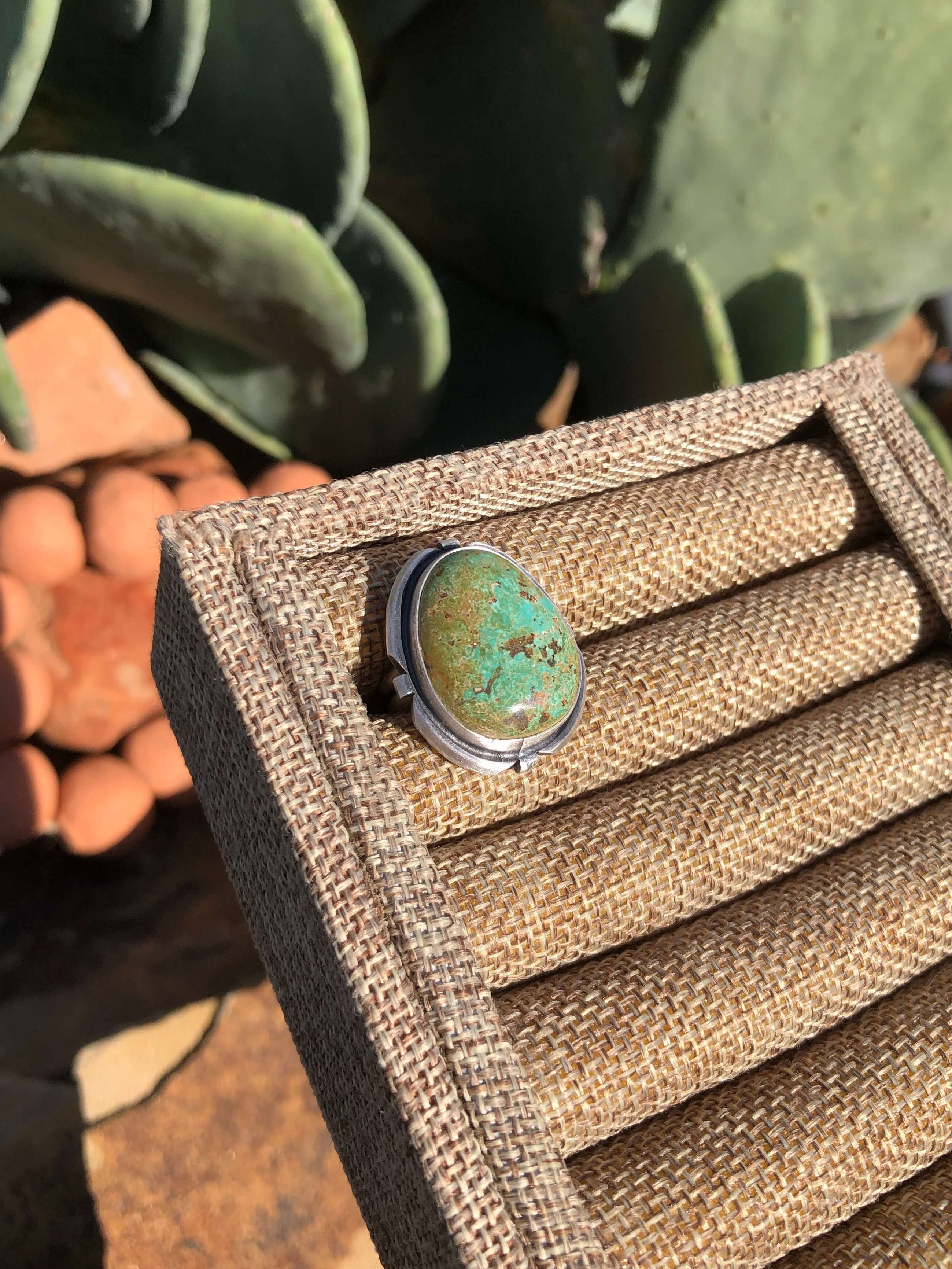 The Edisto Adjustable Ring, 7-Rings-Calli Co., Turquoise and Silver Jewelry, Native American Handmade, Zuni Tribe, Navajo Tribe, Brock Texas