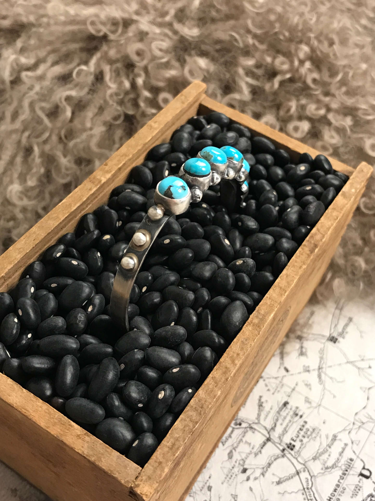 The Suagrtree Row Cuff-Bracelets & Cuffs-Calli Co., Turquoise and Silver Jewelry, Native American Handmade, Zuni Tribe, Navajo Tribe, Brock Texas