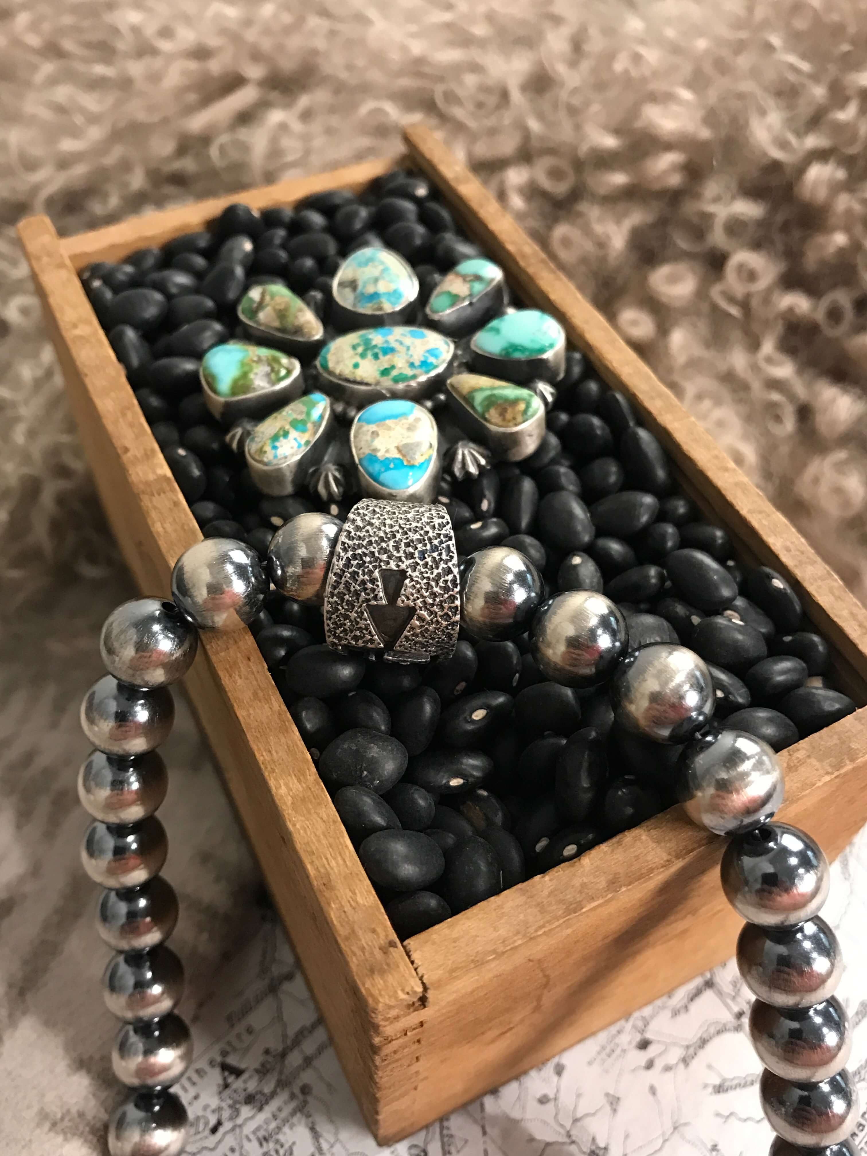 The Greenwich Pendant-Pendants-Calli Co., Turquoise and Silver Jewelry, Native American Handmade, Zuni Tribe, Navajo Tribe, Brock Texas