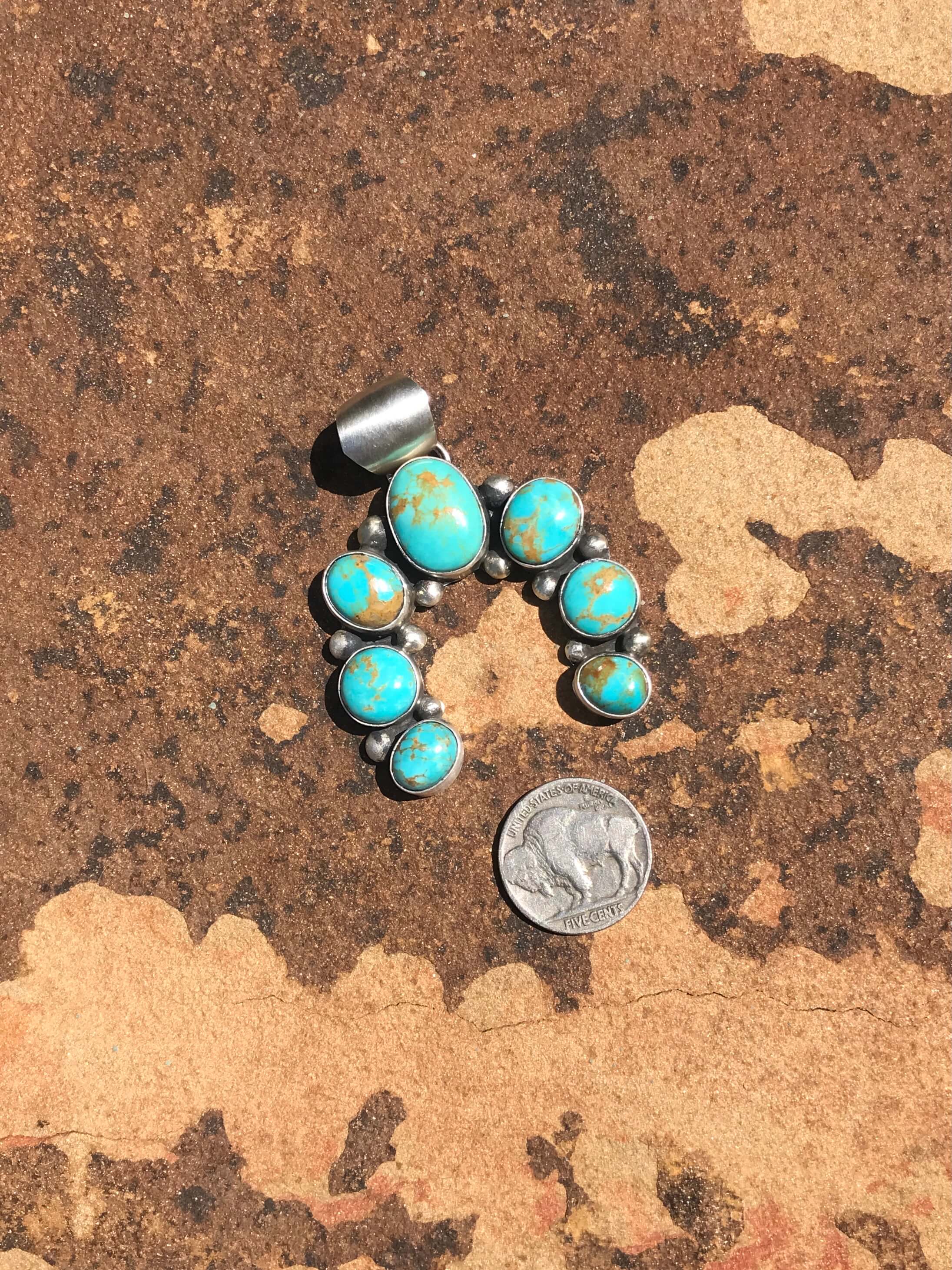 The Naja Pendant, 41-Pendants-Calli Co., Turquoise and Silver Jewelry, Native American Handmade, Zuni Tribe, Navajo Tribe, Brock Texas